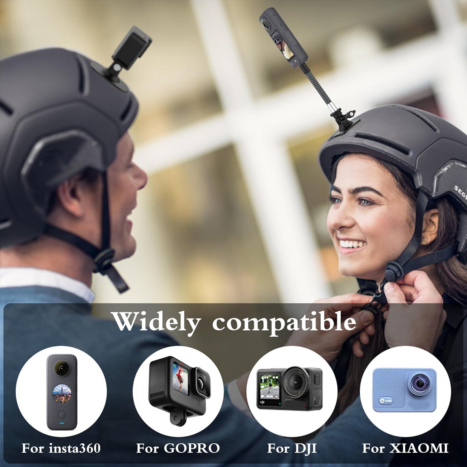 Kit de Brazo de Extensión de Fibra de Carbono NUOBAKE para GoPro e Insta360