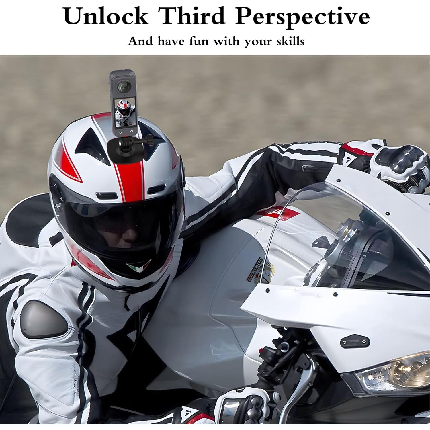 Kit de Brazo de Extensión de Fibra de Carbono NUOBAKE para GoPro e Insta360