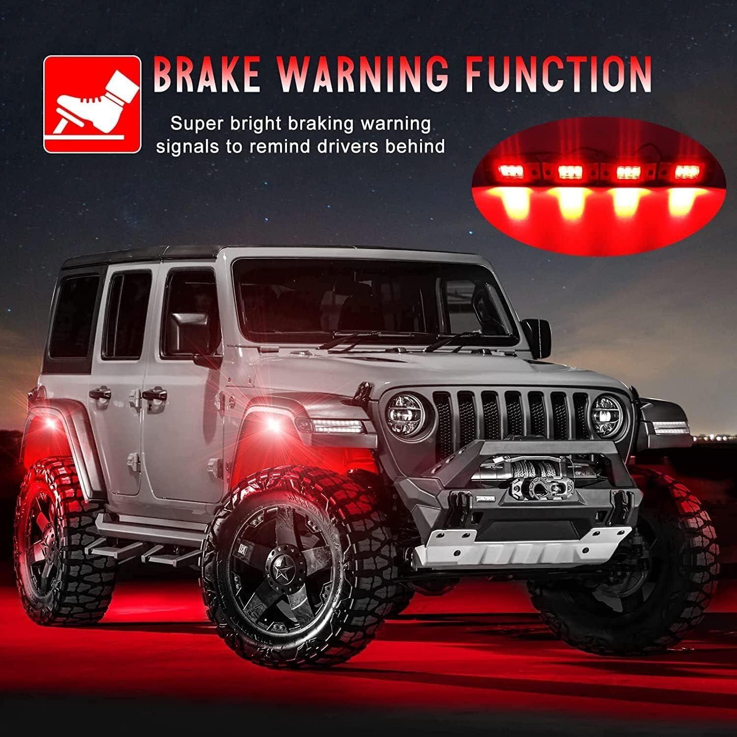 Luces LED RGB 6 Pods EJ's SUPER CAR, Impermeables IP68