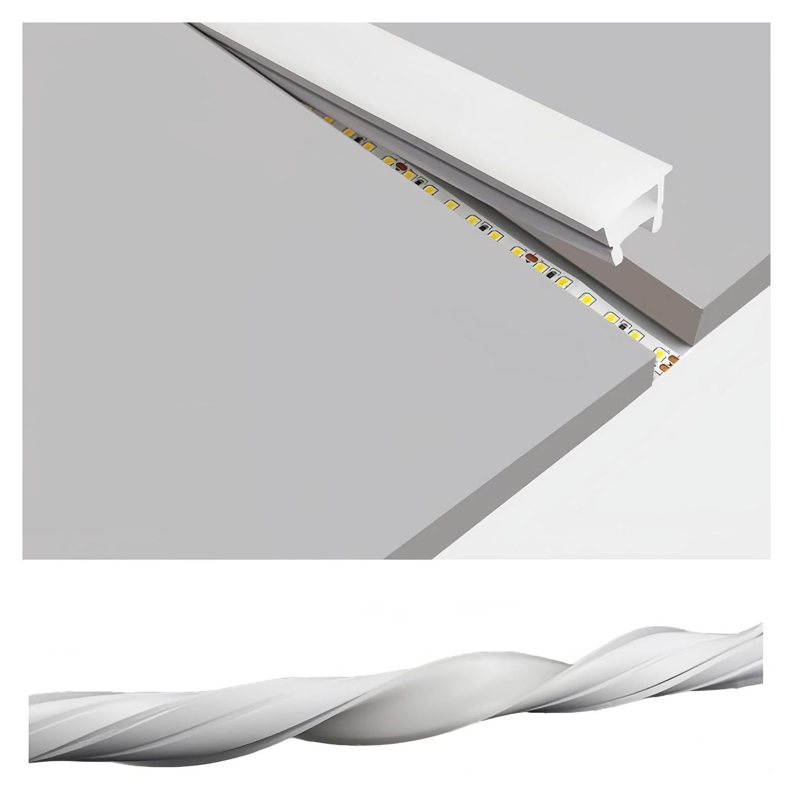 16.4Ft/5M Silicone LED Channel System, Aluminum Profile Substitutes 16x16mm DIY LED Neon Rope Light IP67 Waterproof for 6-12mm LED Strip Light Installation, for Indoor Outdoor Ambient Decor