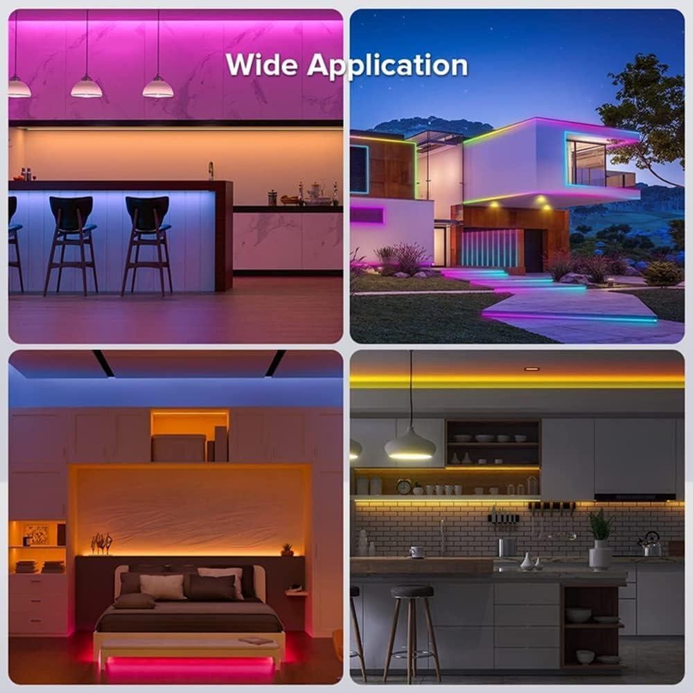 16.4Ft/5M Silicone LED Channel System, Aluminum Profile Substitutes 16x16mm DIY LED Neon Rope Light IP67 Waterproof for 6-12mm LED Strip Light Installation, for Indoor Outdoor Ambient Decor