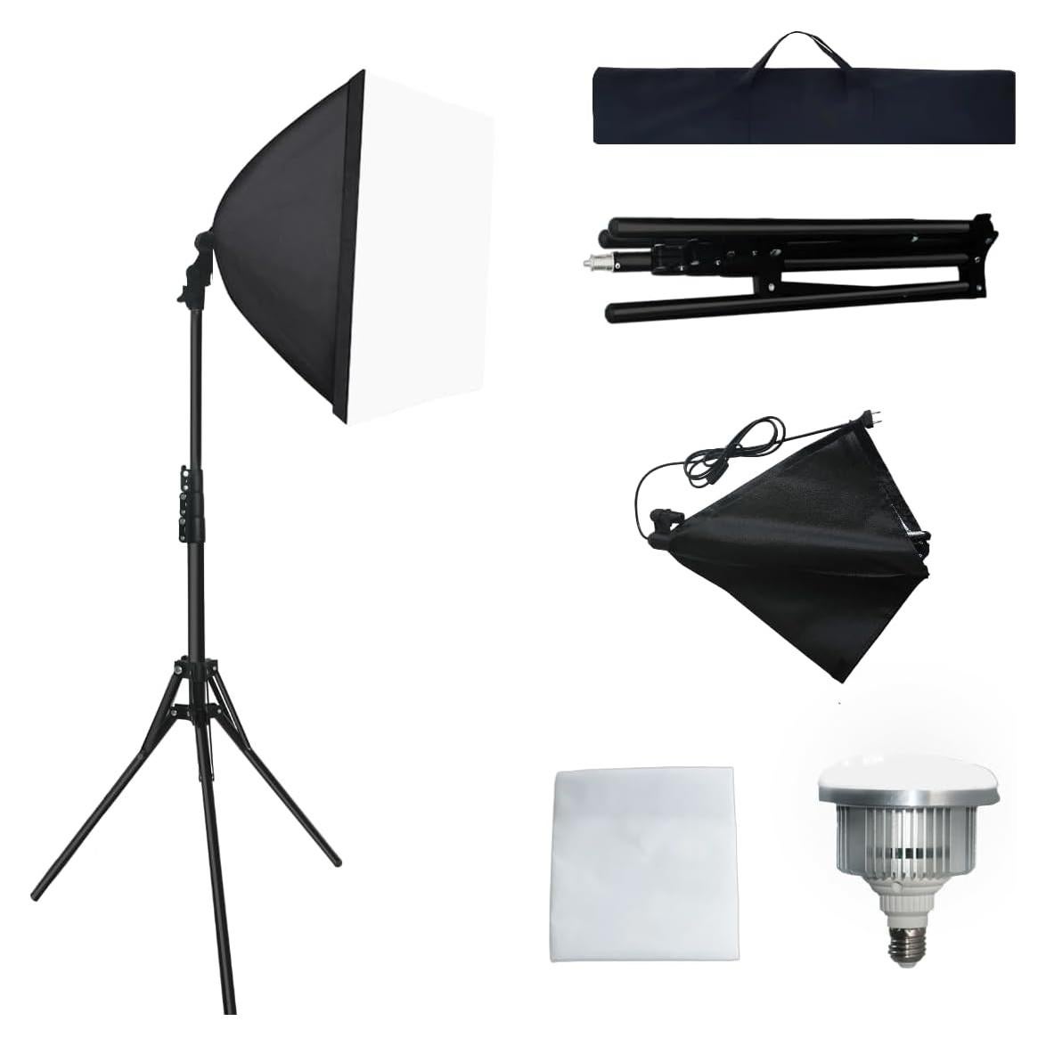 Kit de Iluminación Softbox LED 5500K LDGHO 40.64x40.64cm