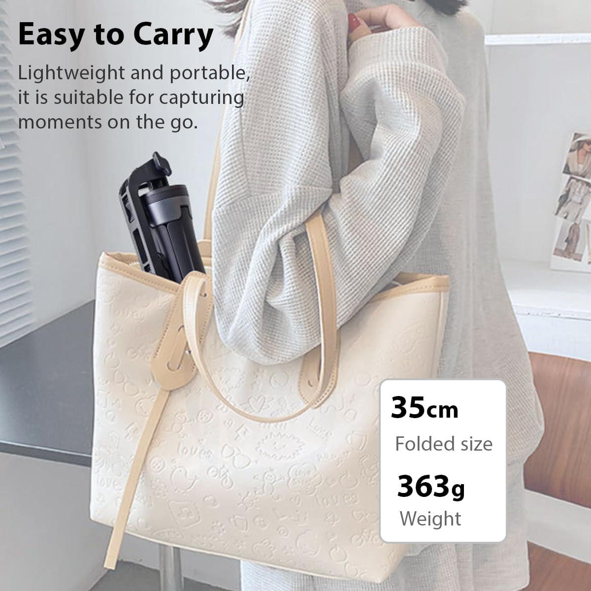 Bastón de Selfie Magnético Koolehaoda 163cm con Trípode