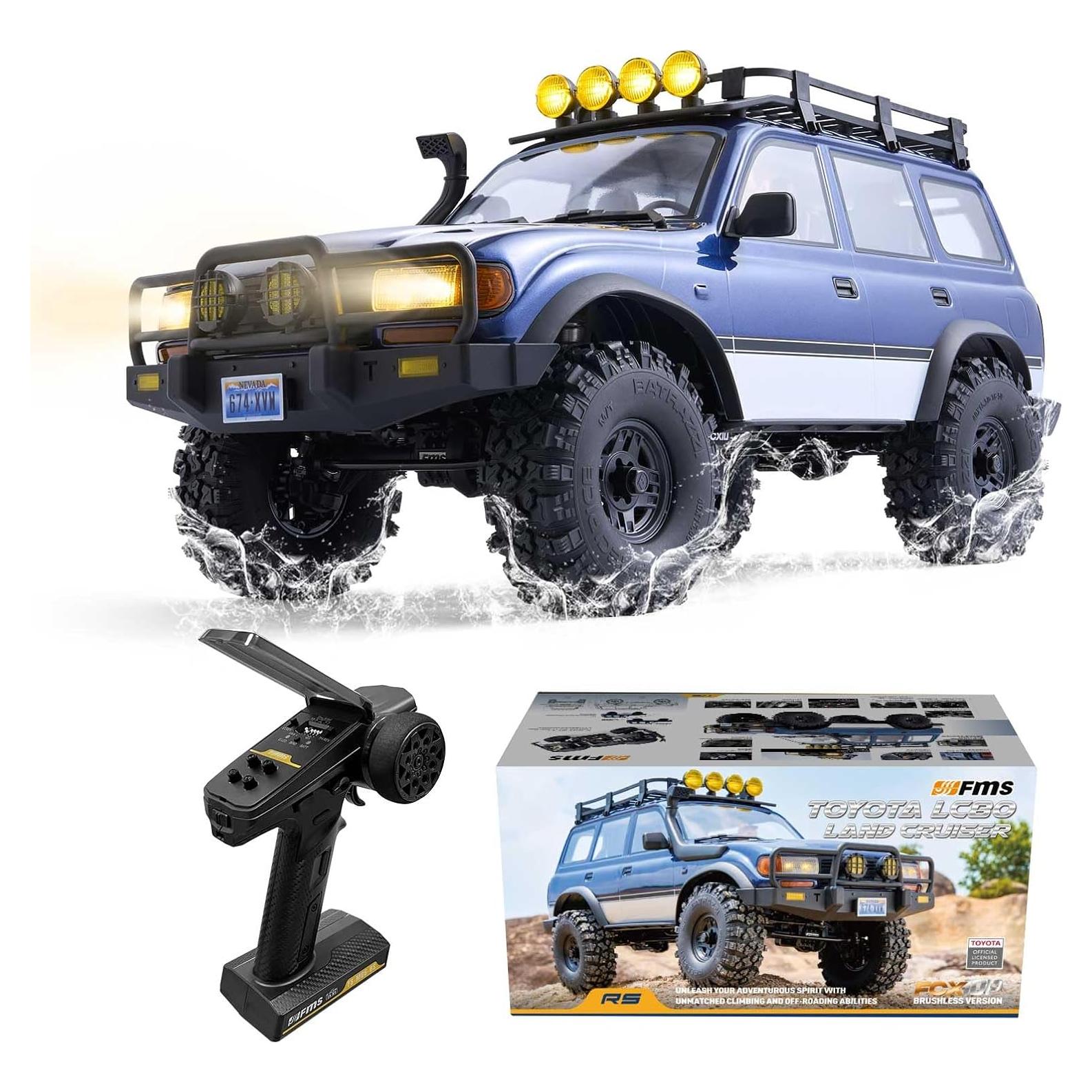 Crawler RC EAZYRC FCX10 Toyota Land Cruiser 80 4x4 Azul