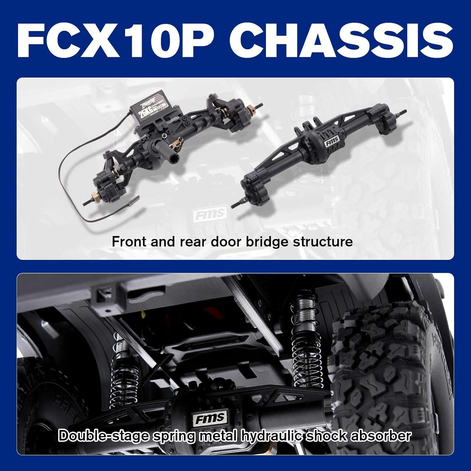 Crawler RC EAZYRC FCX10 Toyota Land Cruiser 80 4x4 Azul