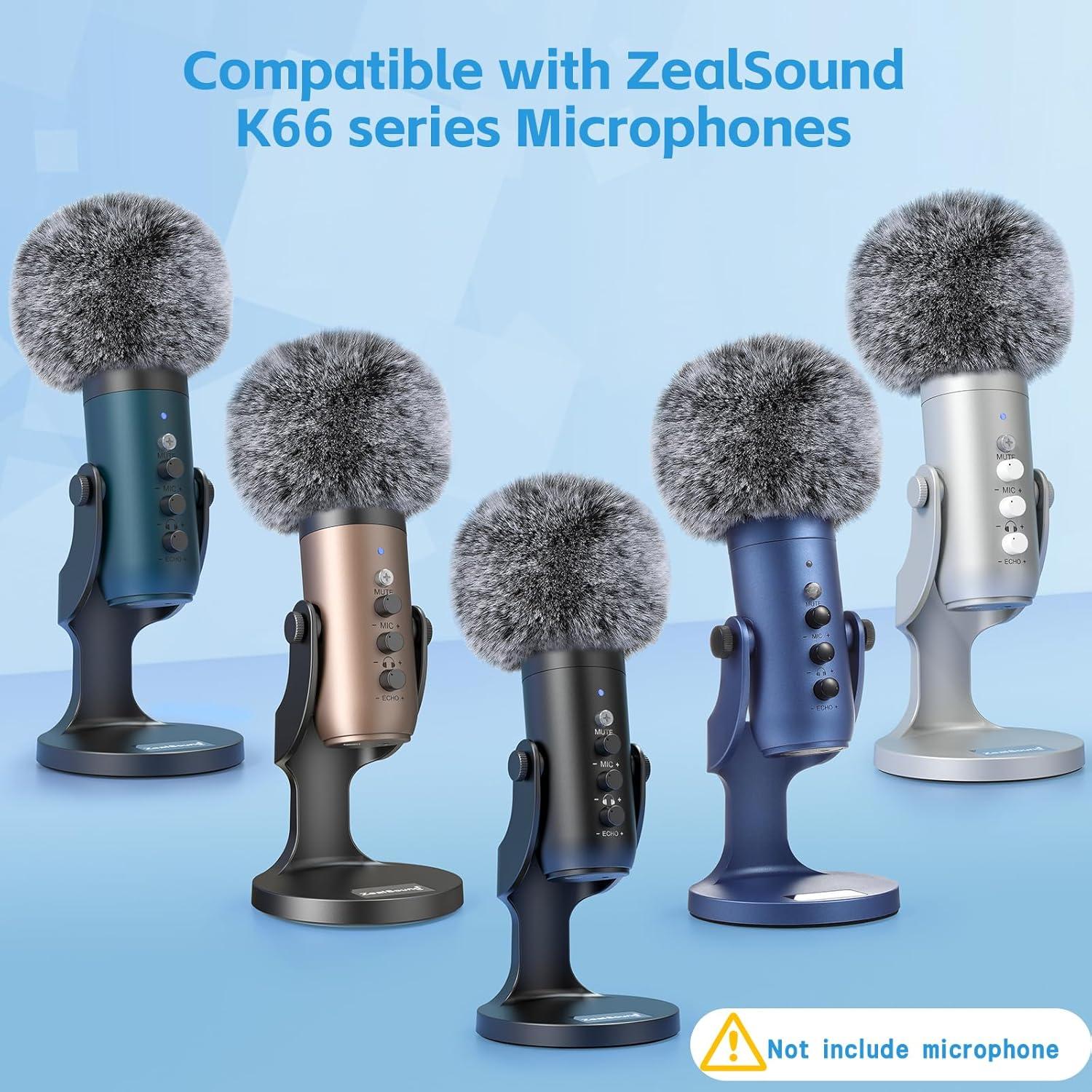 Cubierta de Piel de Oveja para Micrófono Blue Yeti - ZealSound