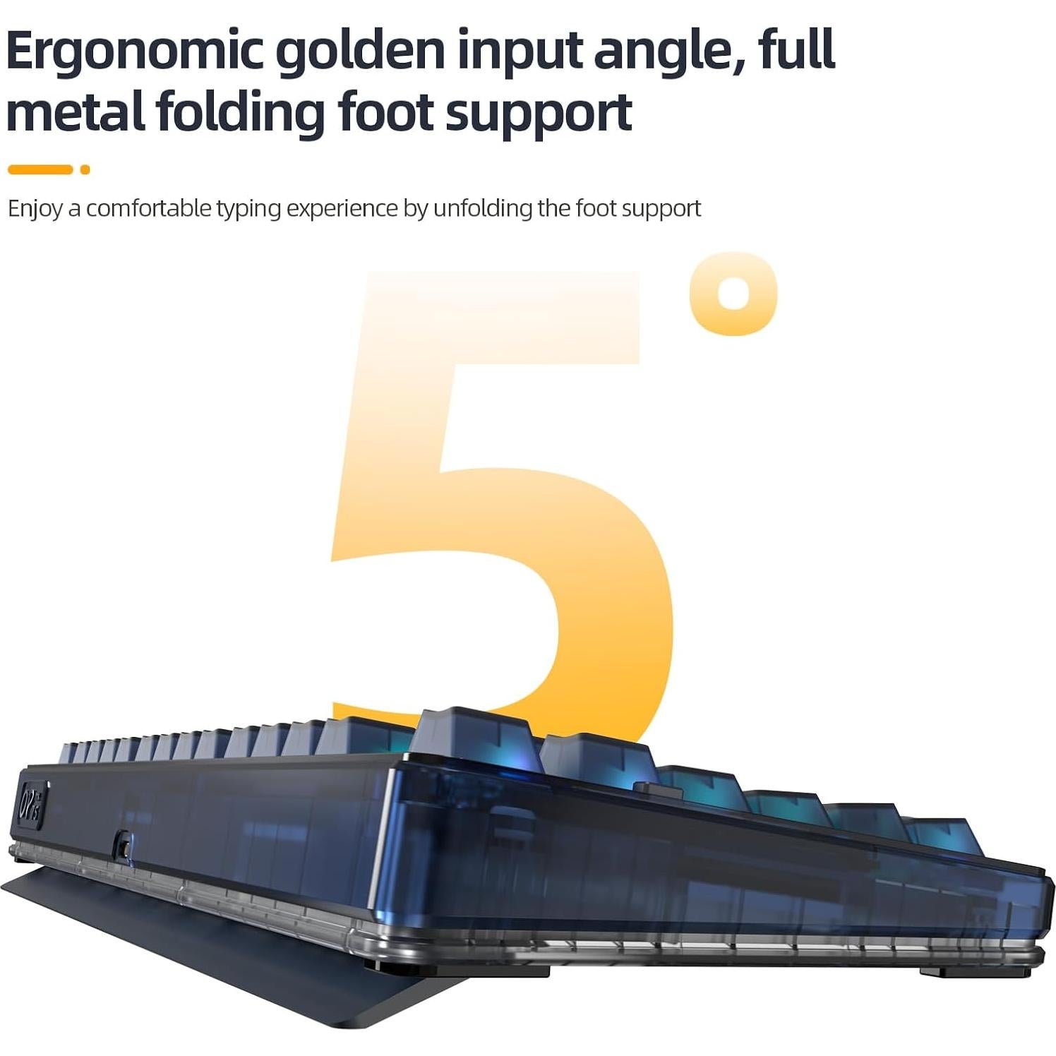 Teclado Mecánico IROK OP75 Hot Swappable 75% RGB Inalámbrico