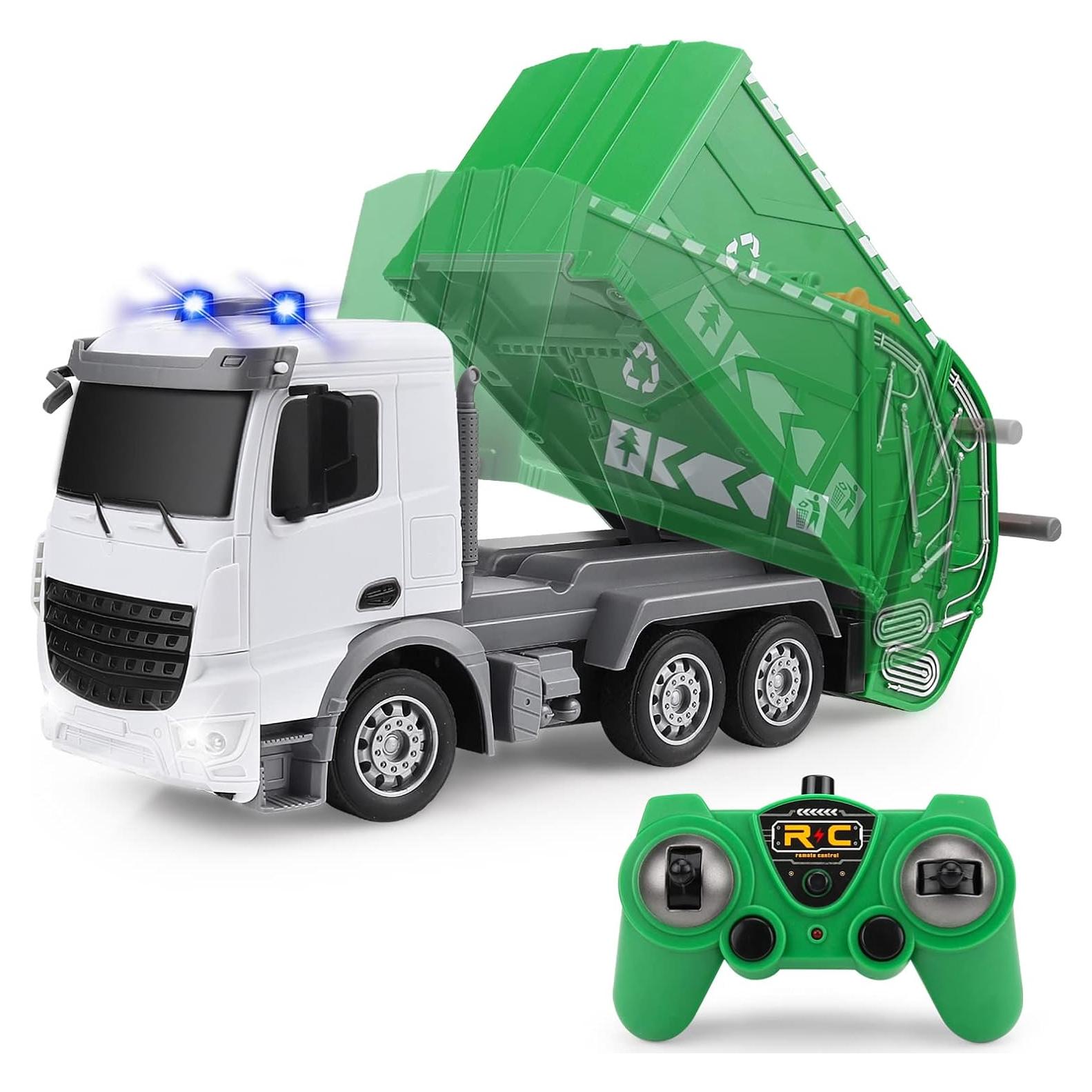 Camión de Basura RC WEMOKA 1/24 6 Canales Luces Reales