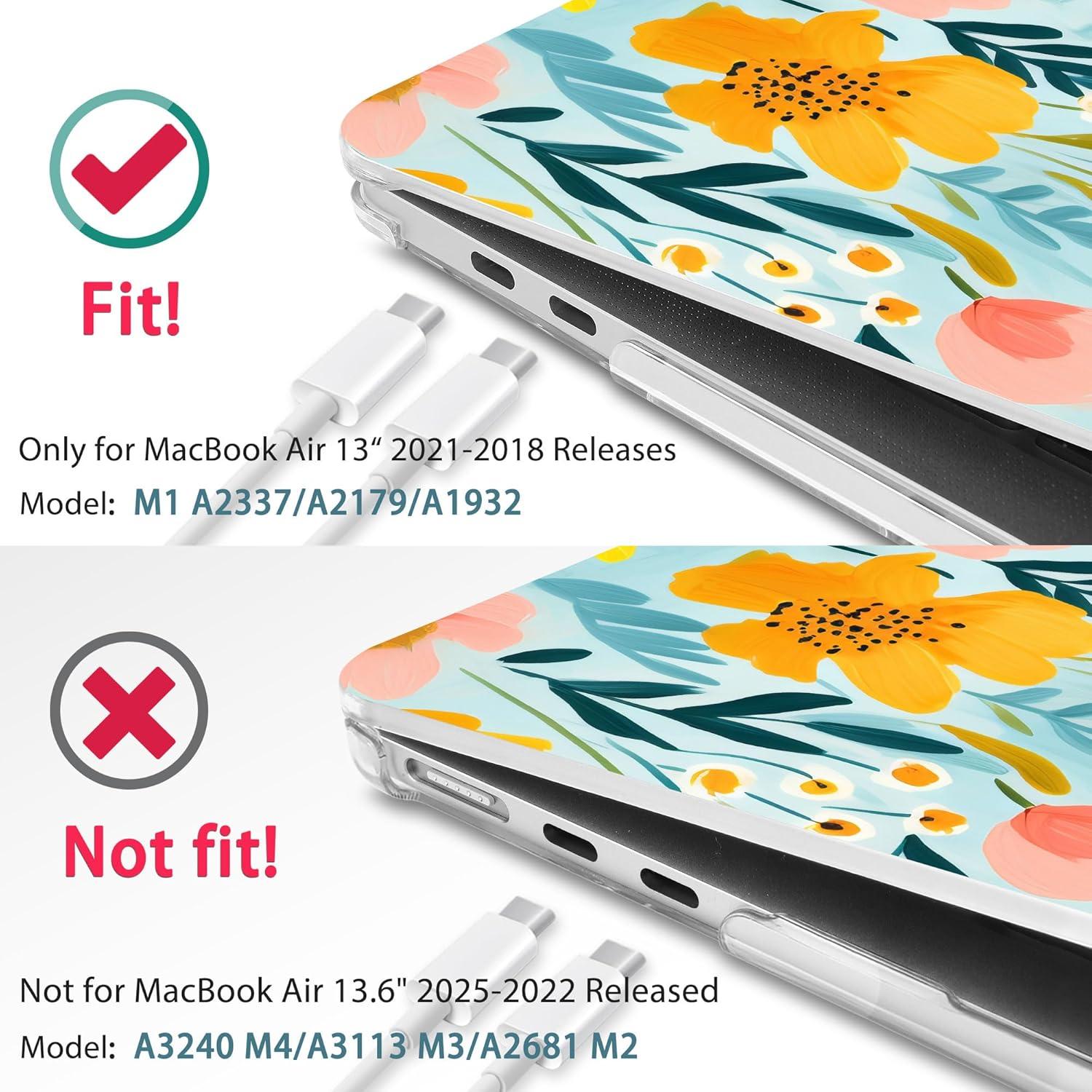 Funda Dura May Chen para MacBook Air 13" Retina 2021-2018 Floral