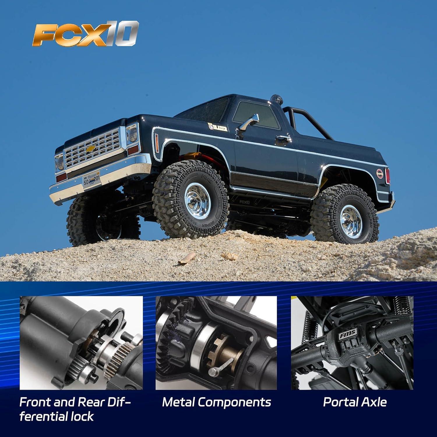 Camioneta RC FMS FCX10 Chevy K5 Blazer 1/10 Offroad 5.58kg