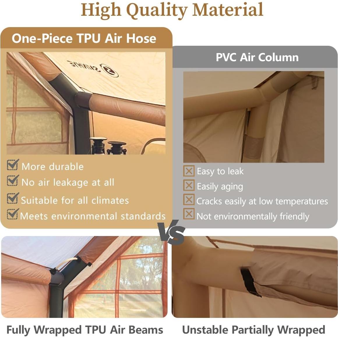 Tienda Inflable ShinHye para Camping 4 Estaciones 3.05m