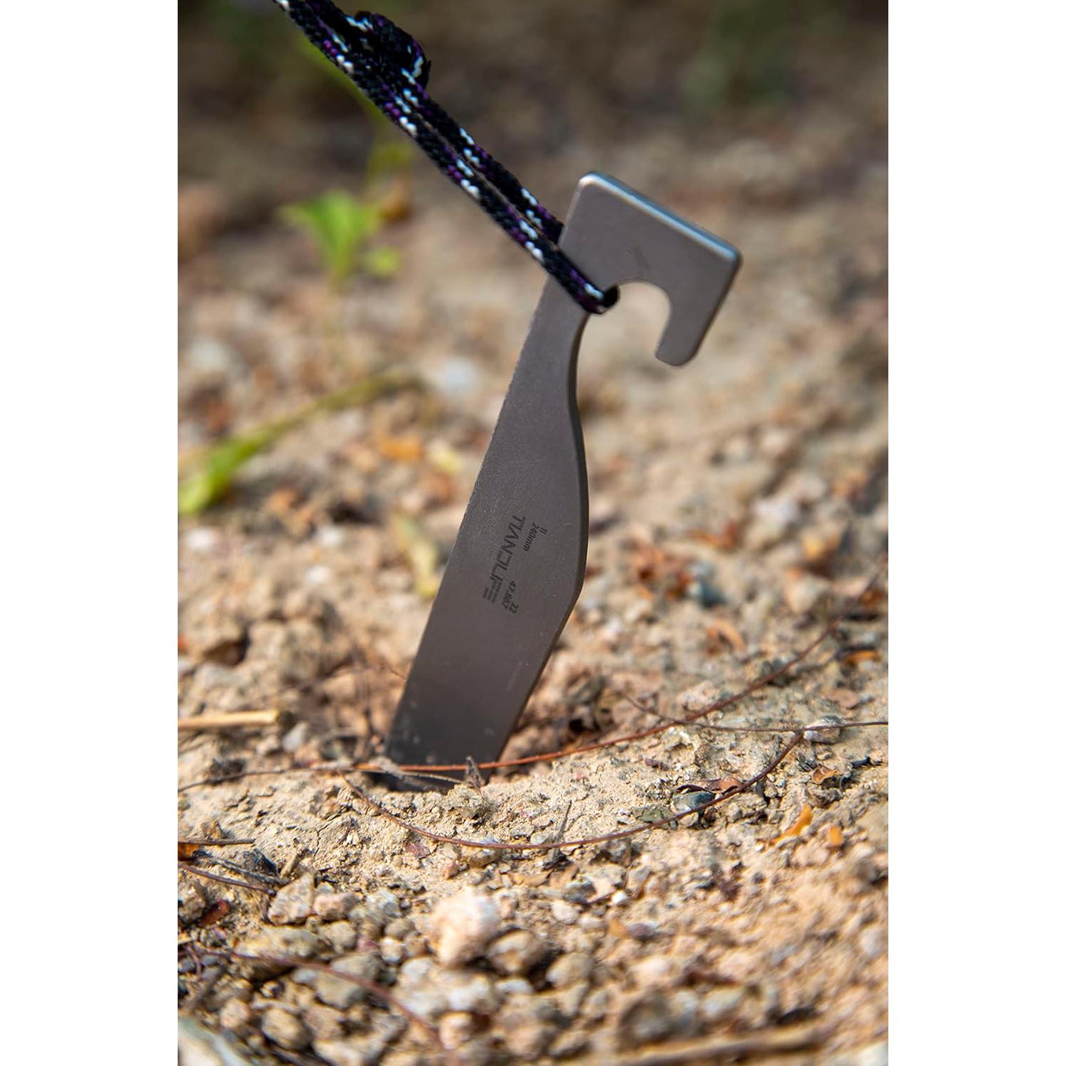 Estacas de Camping de Titanio TIANDLIFE 20cm Alta Resistencia