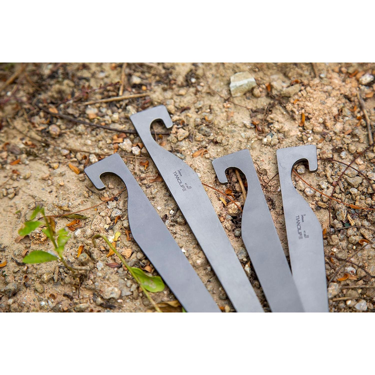 Estacas de Camping de Titanio TIANDLIFE 20cm Alta Resistencia