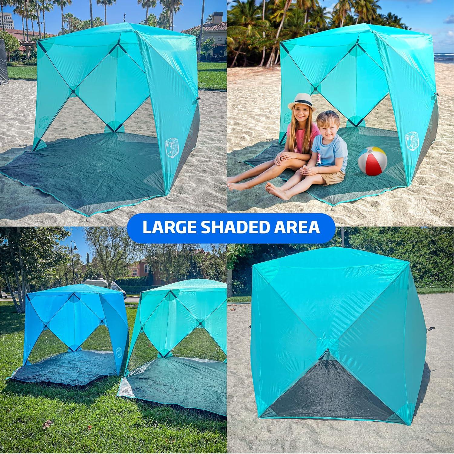 Tienda de Playa Cubo Pop Up EasyGo 4 Personas UV UPF50+