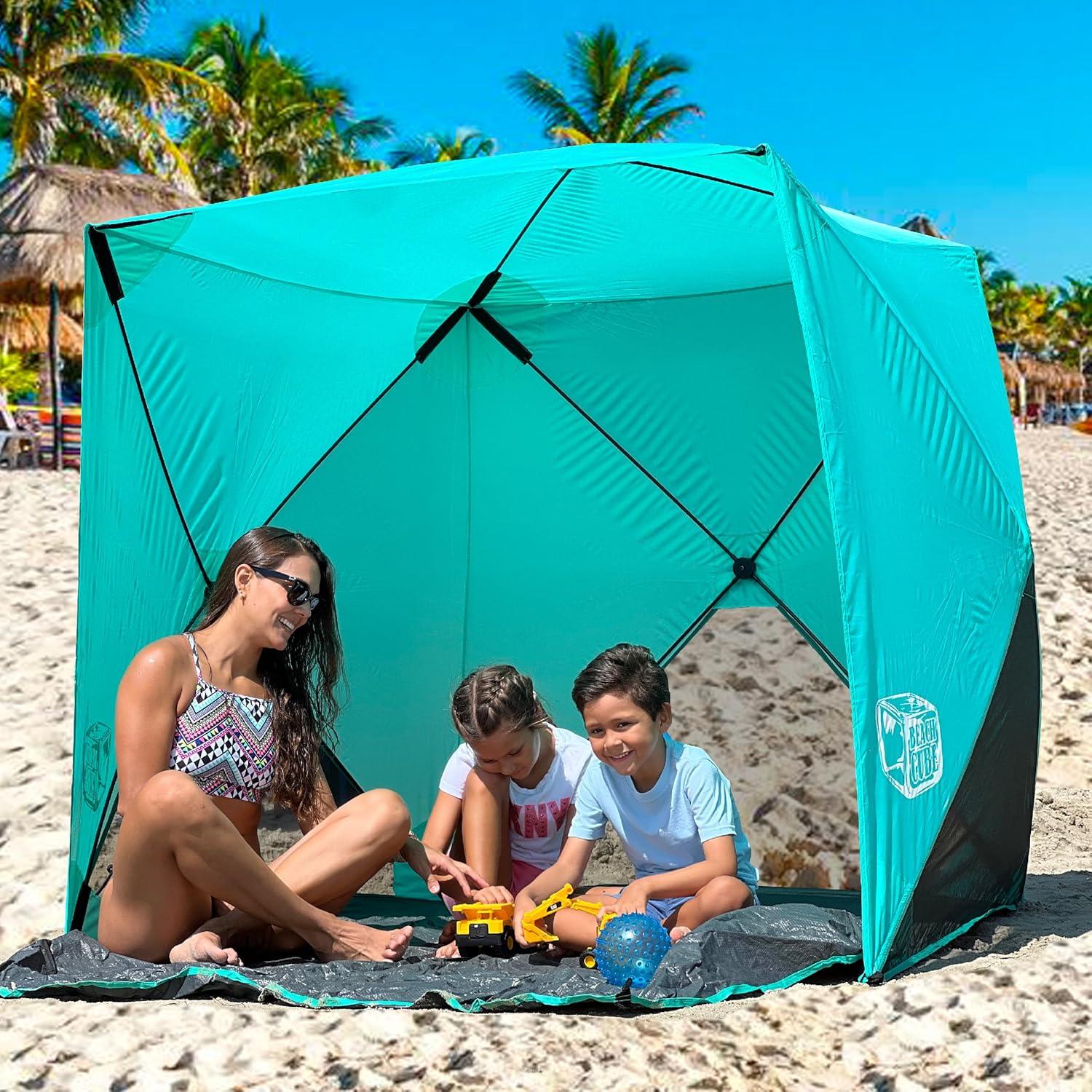Tienda de Playa Cubo Pop Up EasyGo 4 Personas UV UPF50+