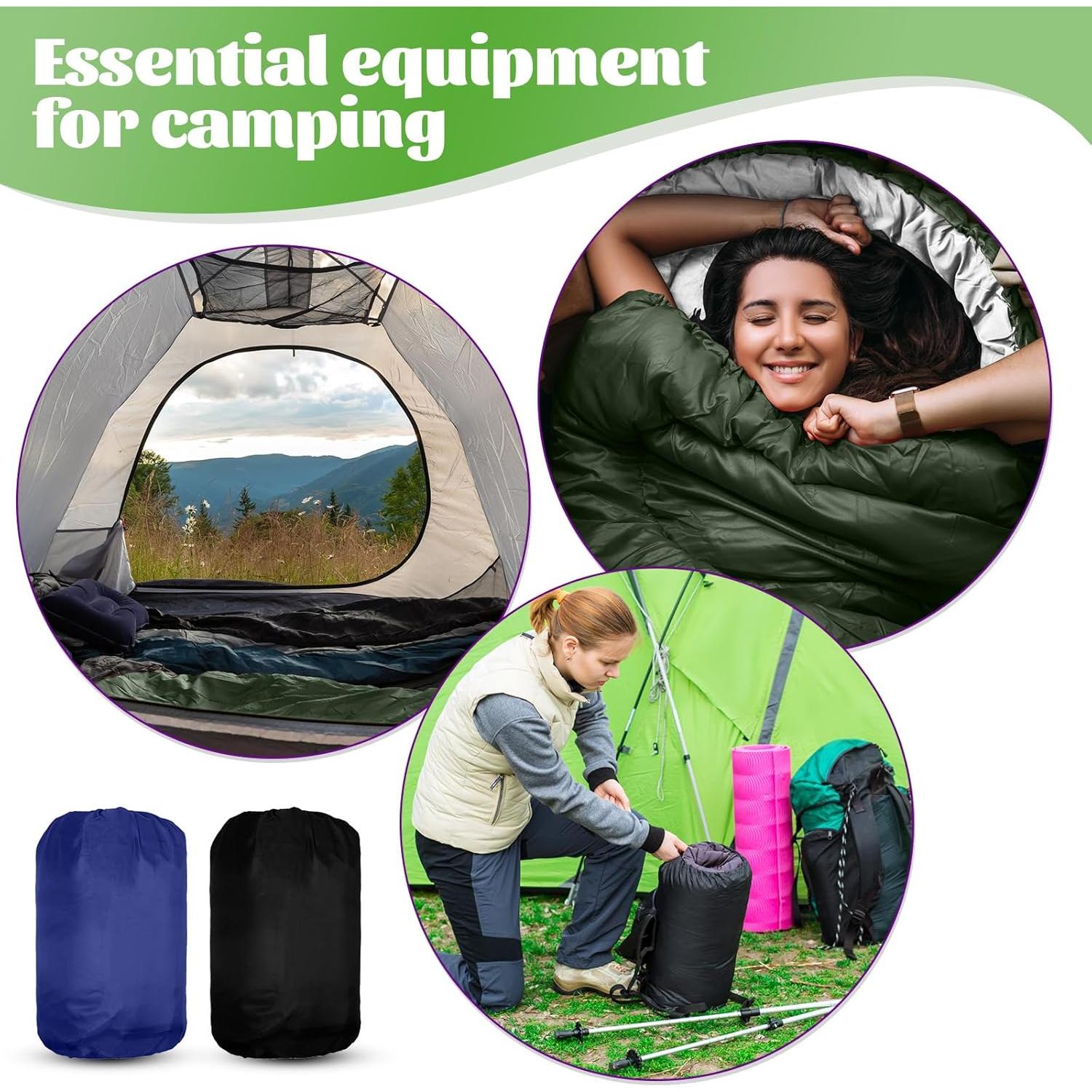 Sacos de Dormir Macarrie UR2268 - 6 Piezas Impermeables 4 Estaciones