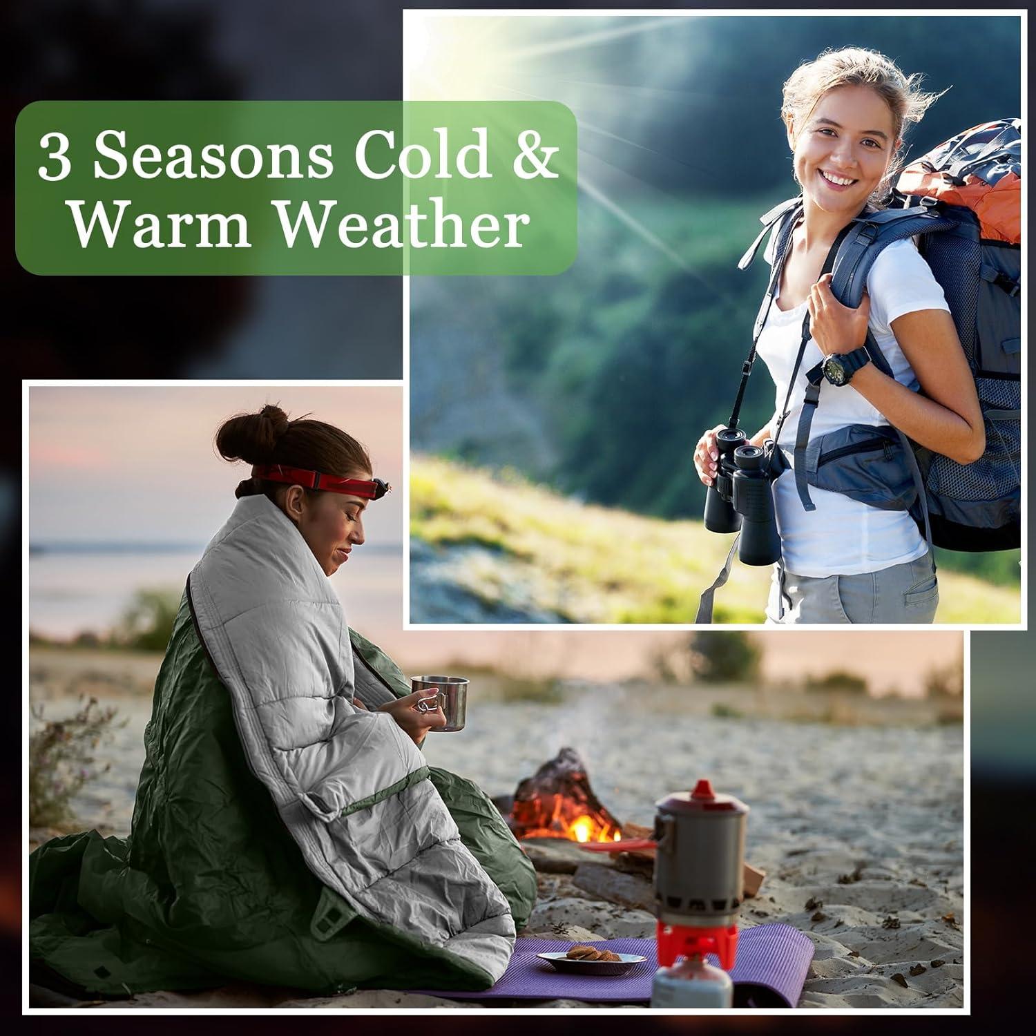 Sacos de Dormir Macarrie UR2268 - 6 Piezas Impermeables 4 Estaciones