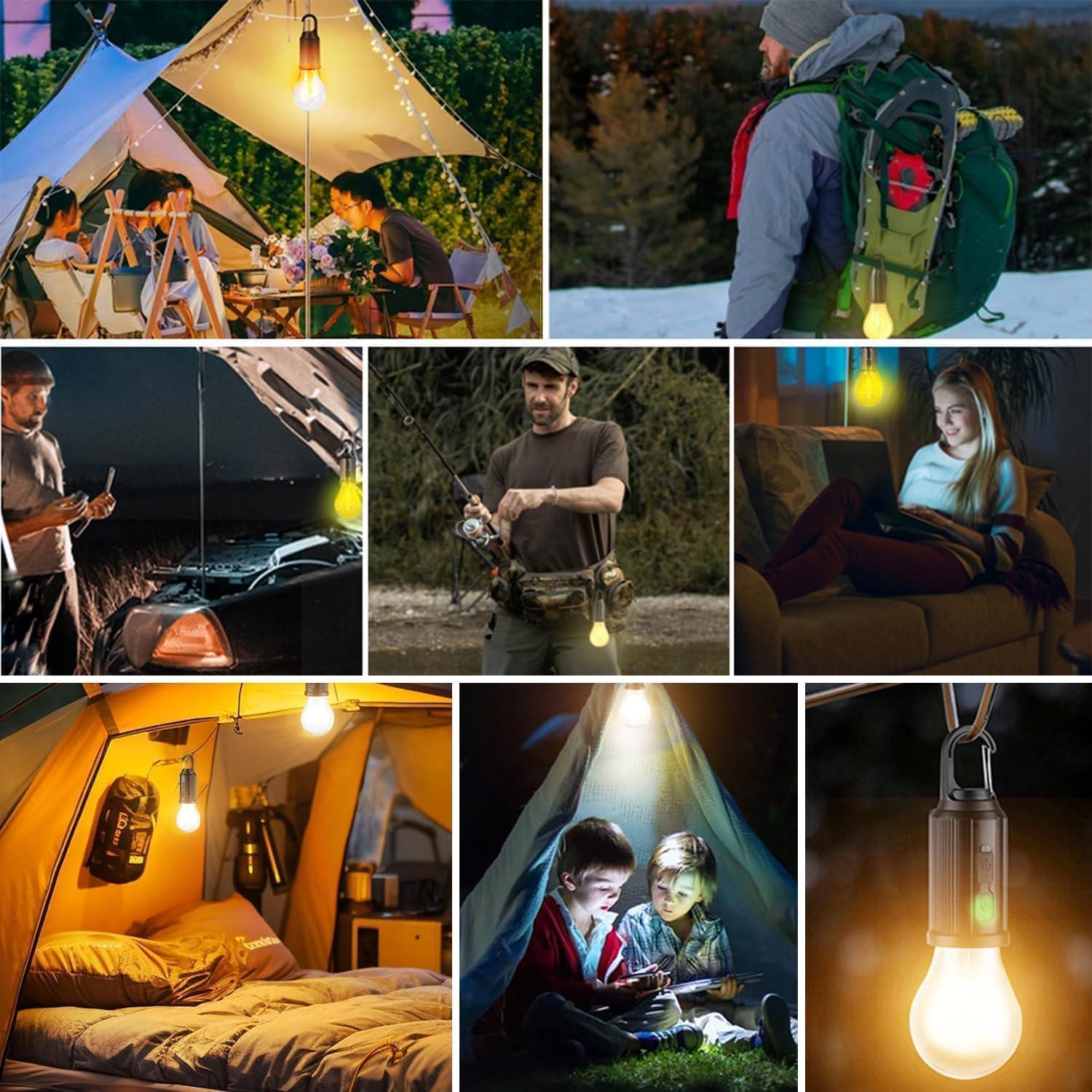 Linterna LED Recargable MODOAO para Camping y Emergencias