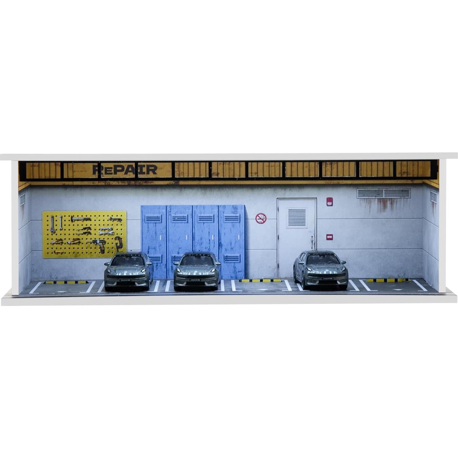 Caja de exhibición Gtcwmx para coches 1:64 con LED