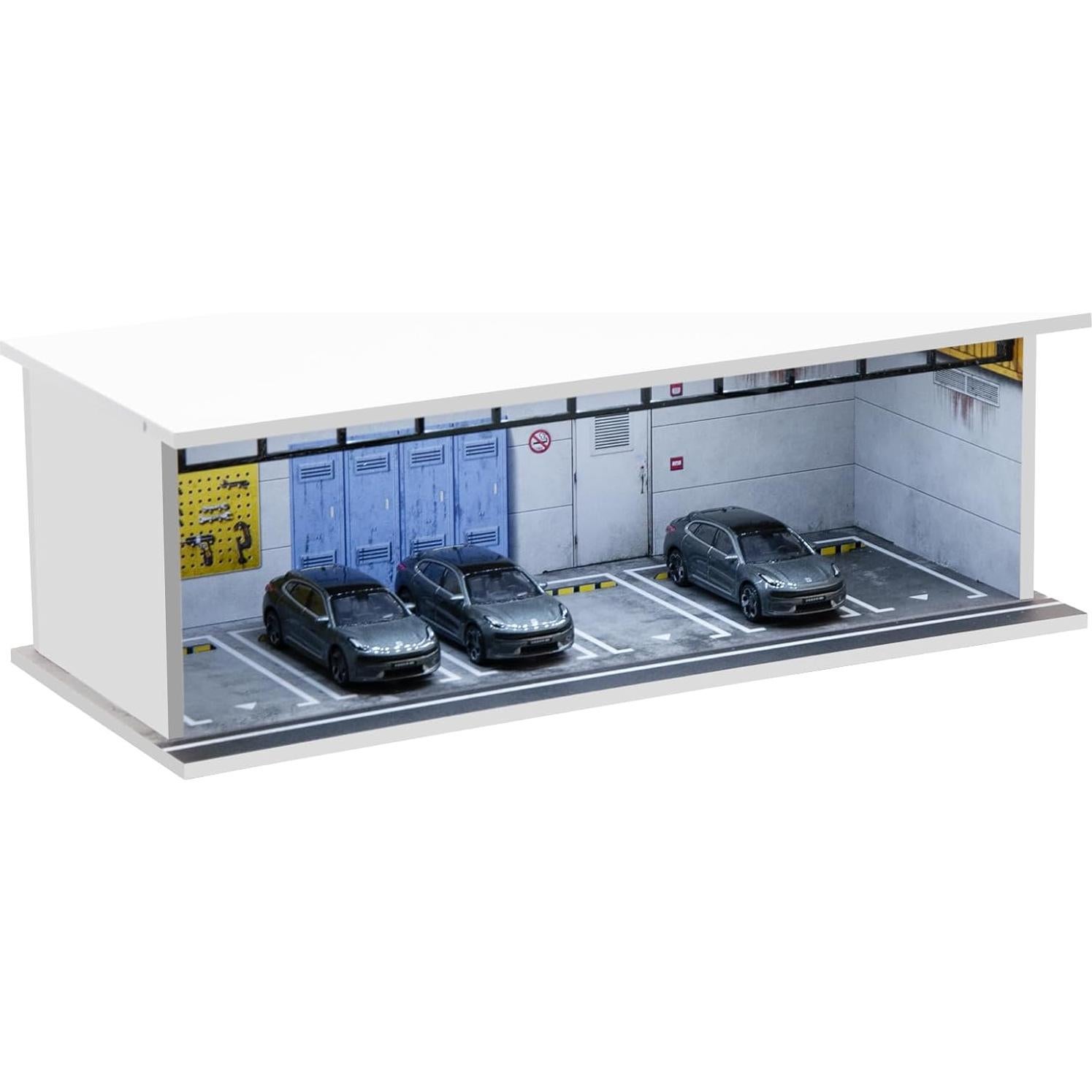 Caja de exhibición Gtcwmx para coches 1:64 con LED