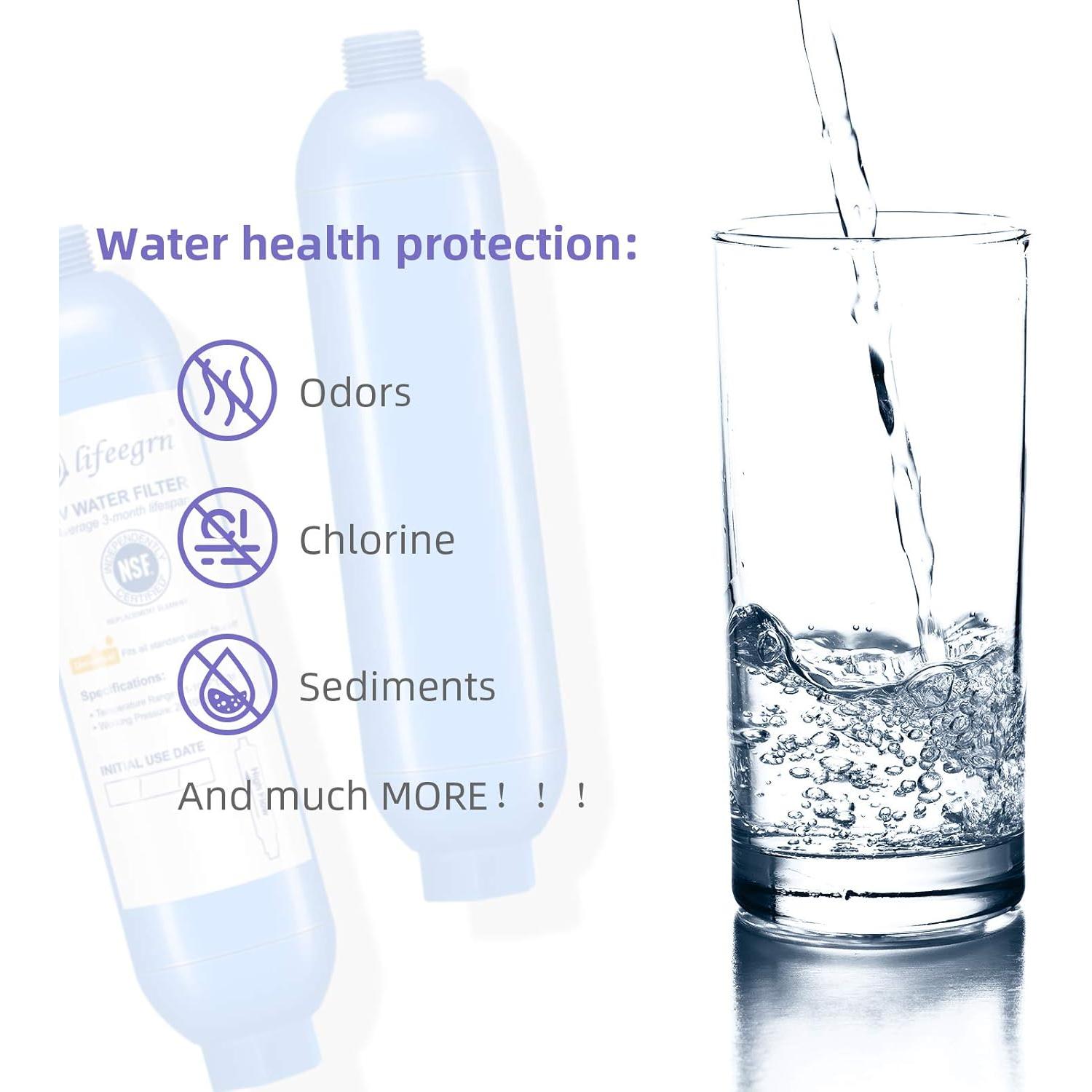 Filtro de Agua RV lifeegrn 2 Unidades, Reduce Olores y Cloro