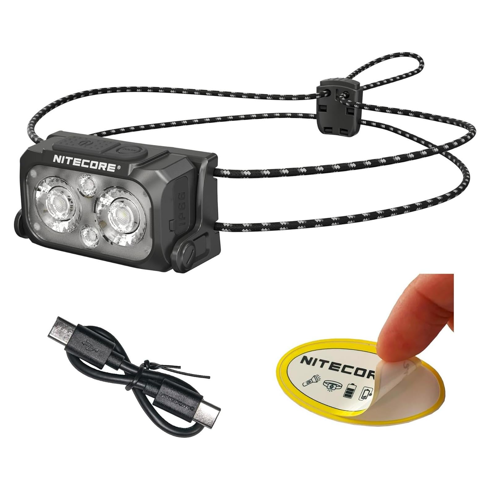 Linterna Frontal Nitecore NU25 MCT UL 400 Lúmenes Recargable