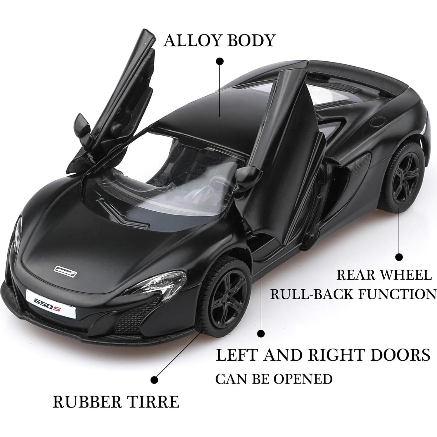 Coche de metal a escala 1/36 McLaren TOKAXI retroceso