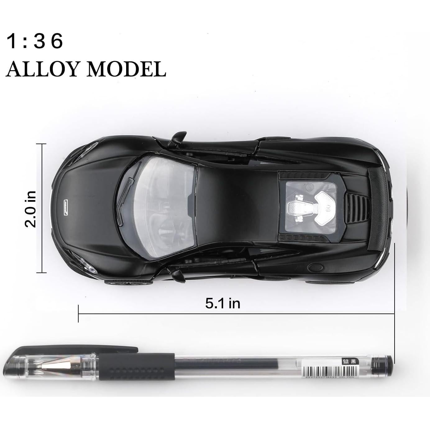 Coche de metal a escala 1/36 McLaren TOKAXI retroceso