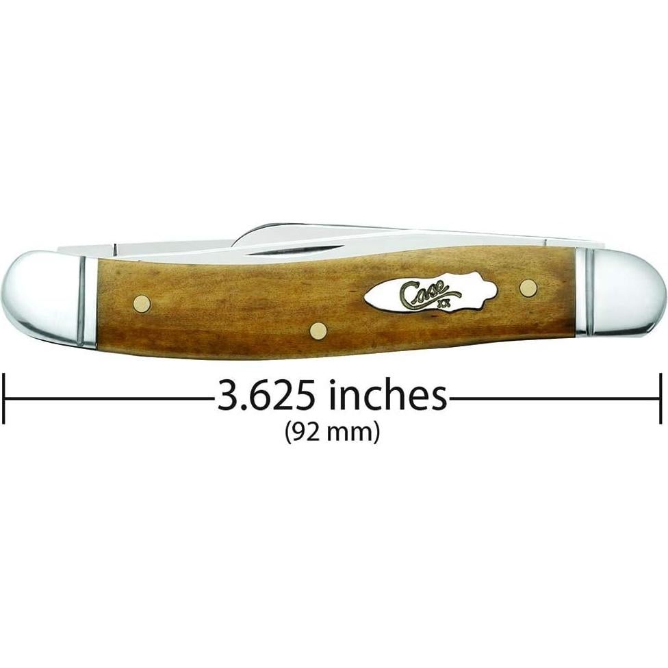 Cuchillo de bolsillo Case CA58185 Medium Stockman Hueso Antiguo