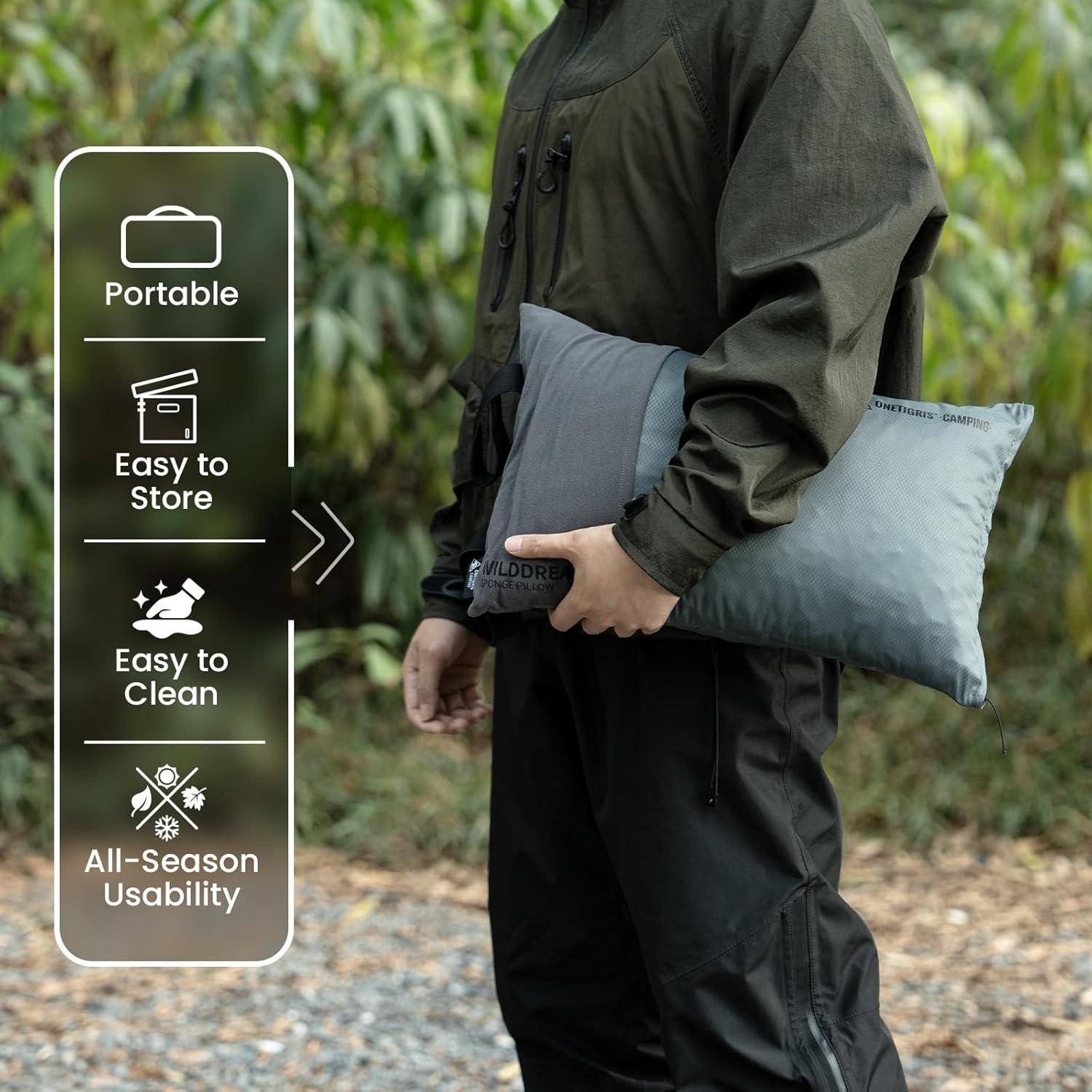 Almohada de Camping OneTigris Wilddream Espuma Memoria Compacta