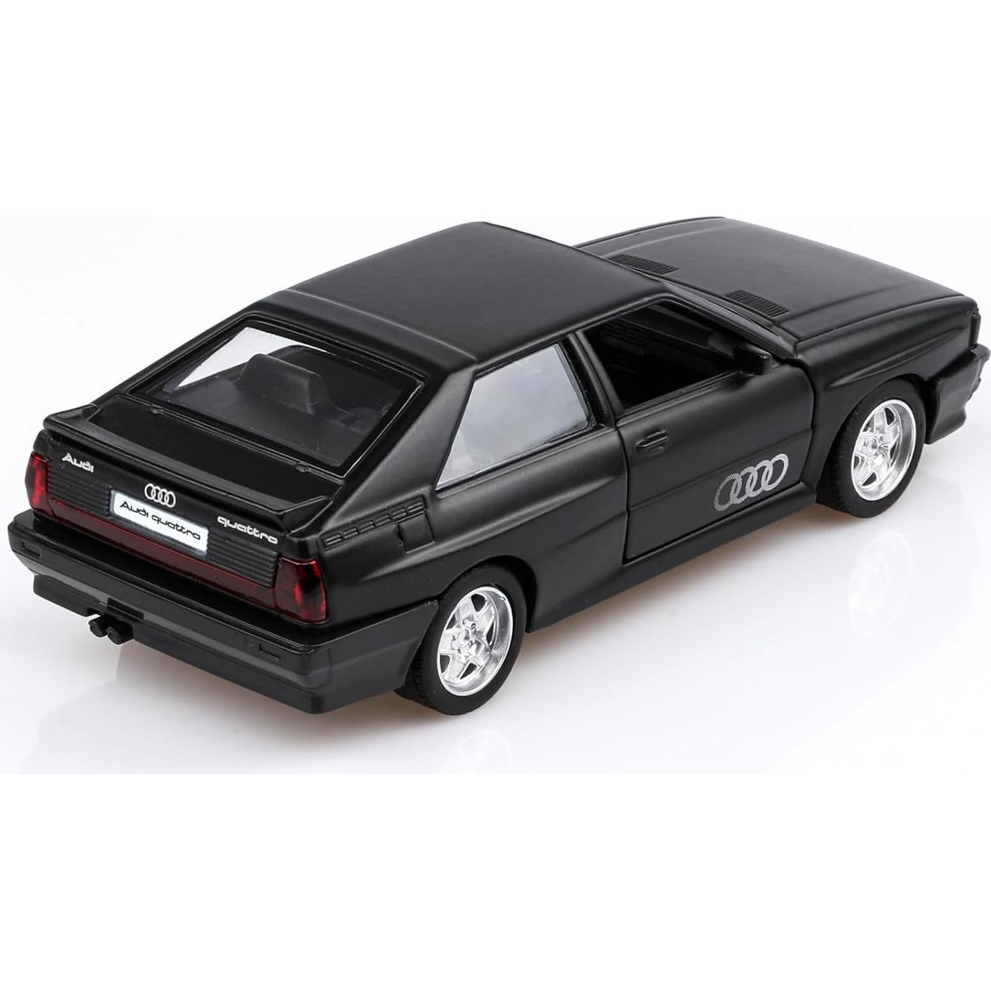 Coche de Juguete Audi Sport Quattro 1/36 Retroceso Negro