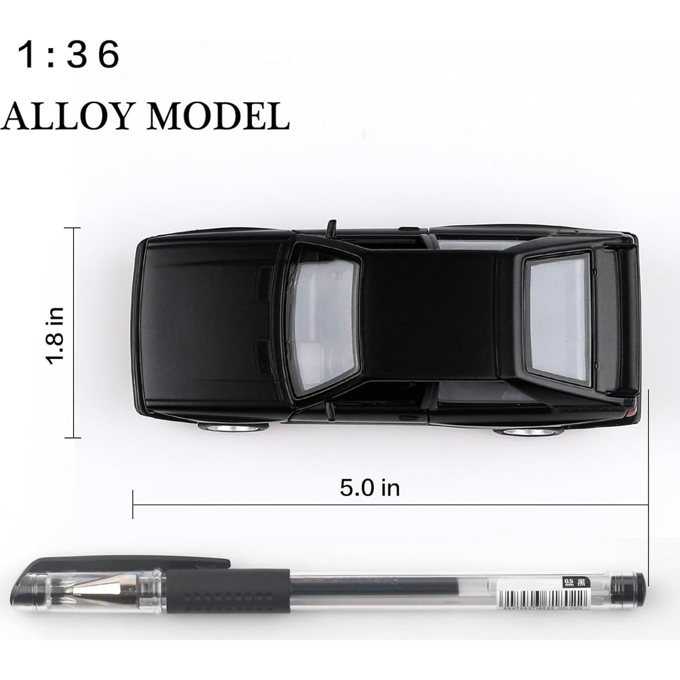 Coche de Juguete Audi Sport Quattro 1/36 Retroceso Negro