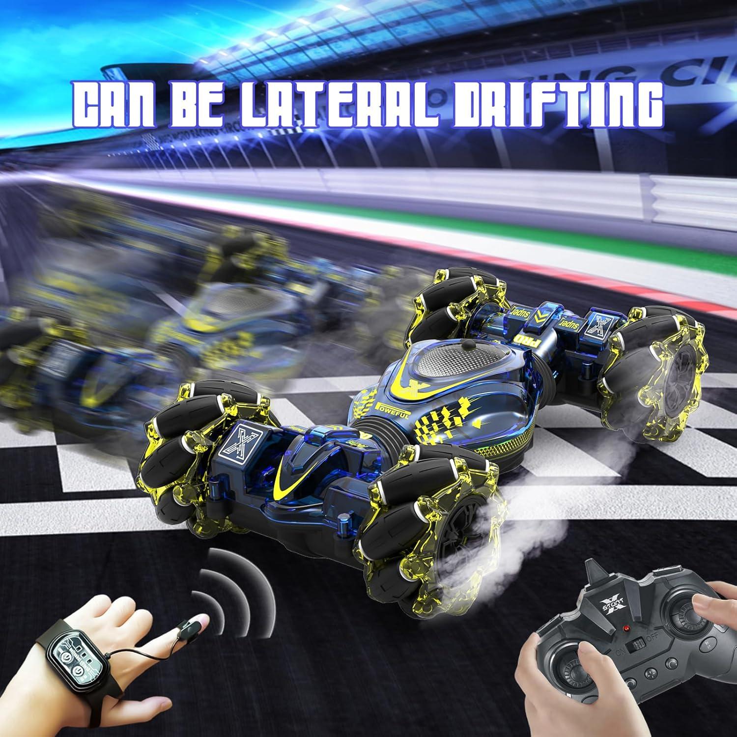 Coche Acrobático RC XUERENTECH 4WD Control Gestos Azul