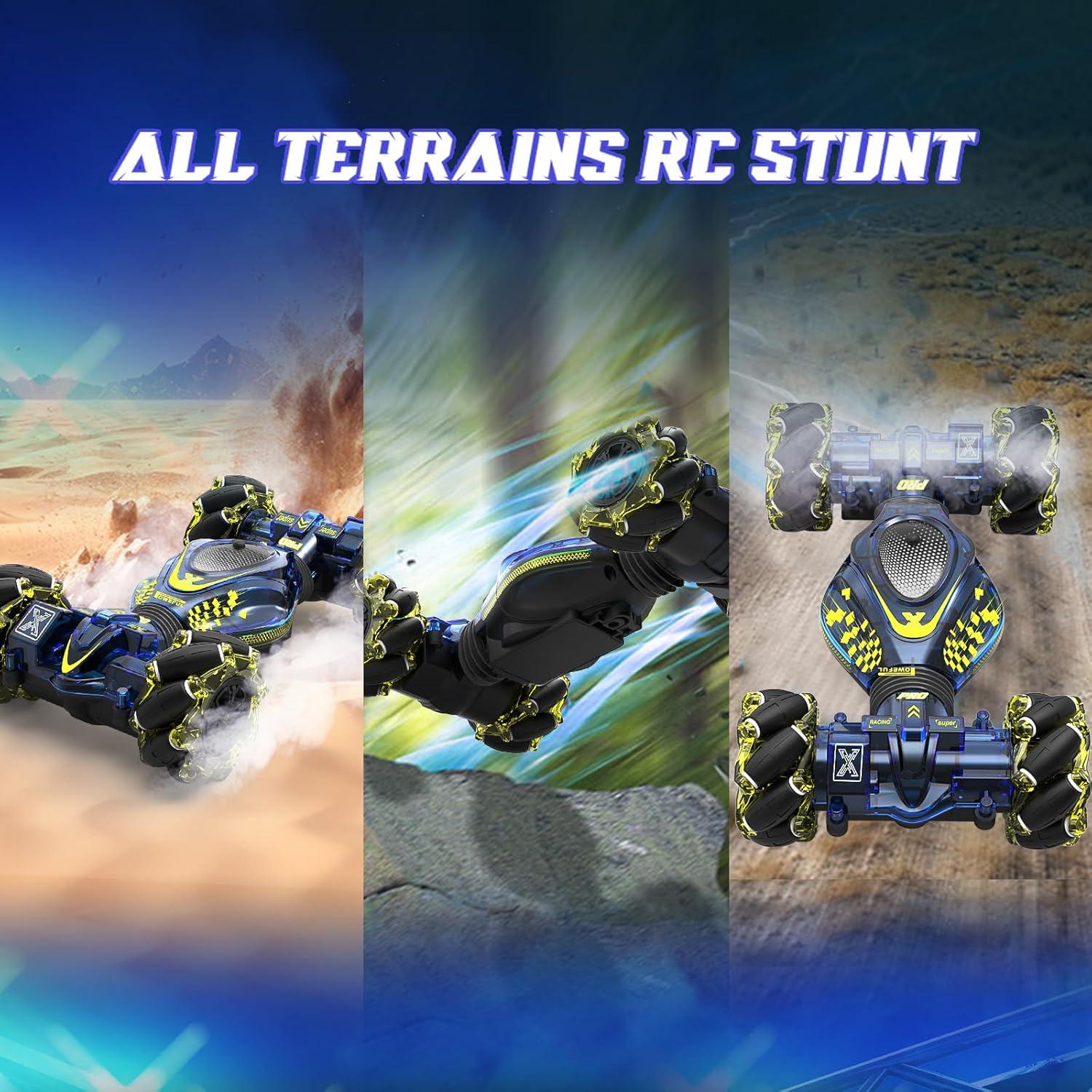 Coche Acrobático RC XUERENTECH 4WD Control Gestos Azul