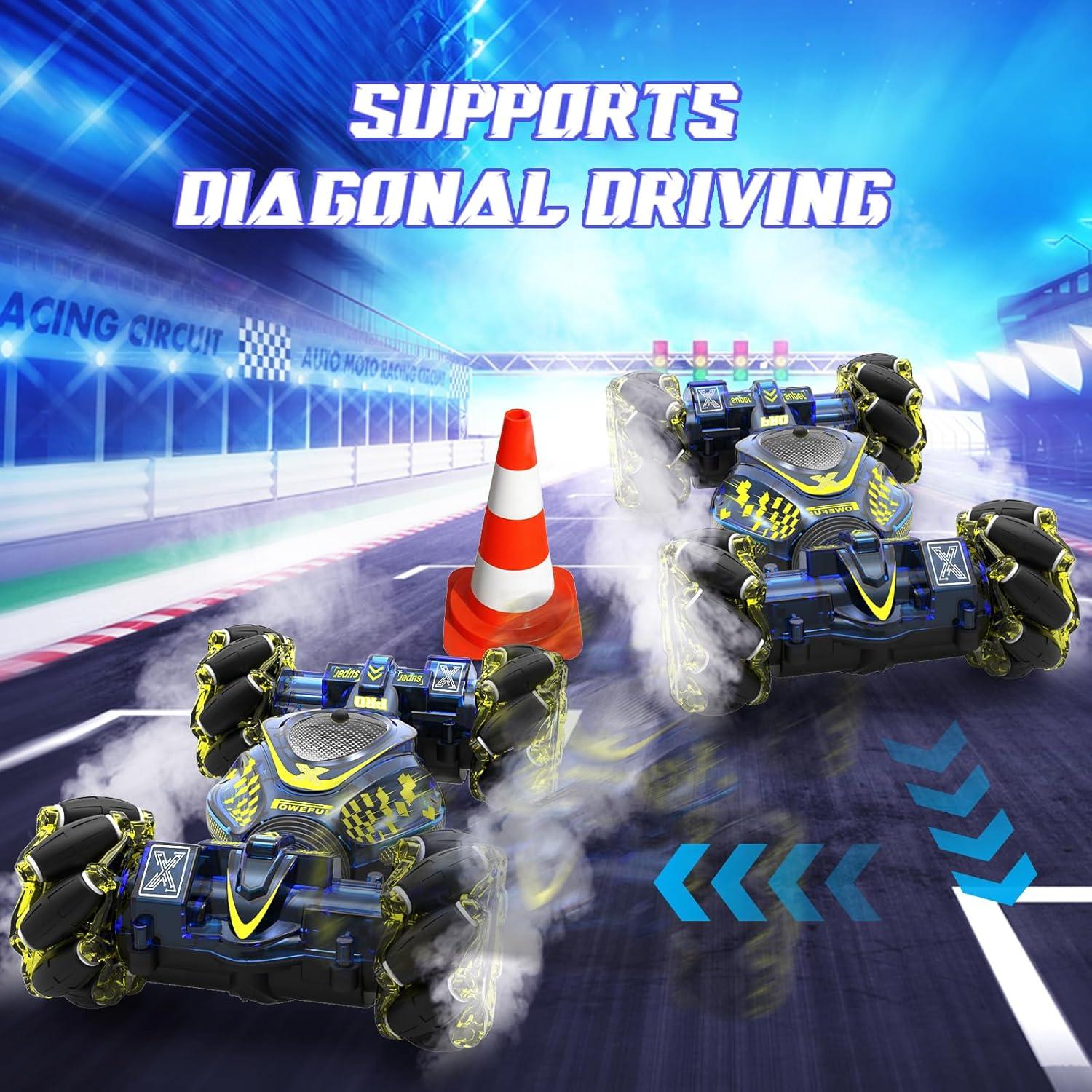 Coche Acrobático RC XUERENTECH 4WD Control Gestos Azul