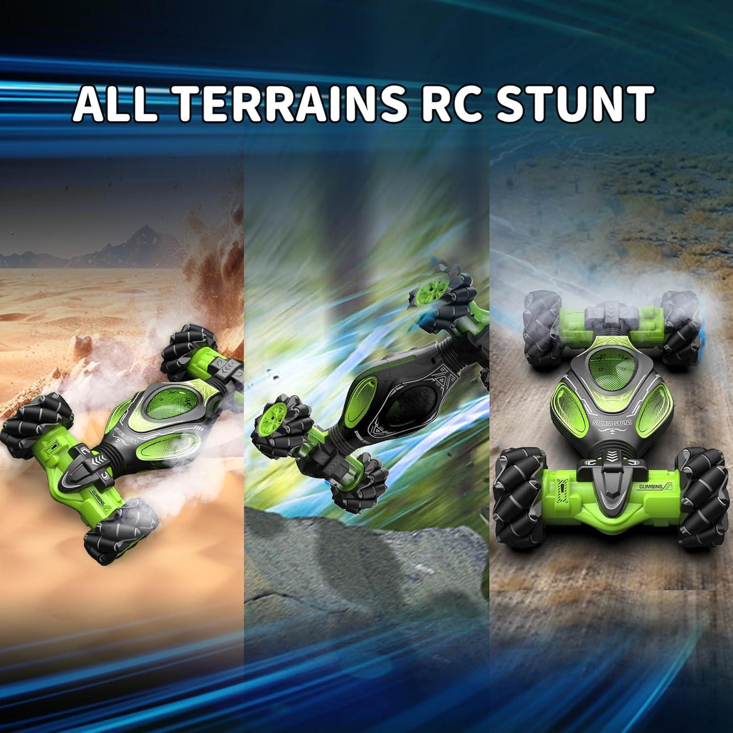 Coche Acrobático RC XUERENTECH 1:12 Control Gestos Verde