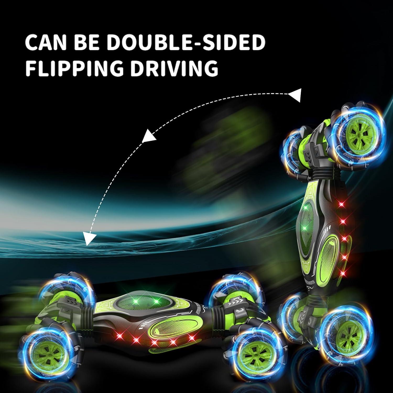 Coche Acrobático RC XUERENTECH 1:12 Control Gestos Verde