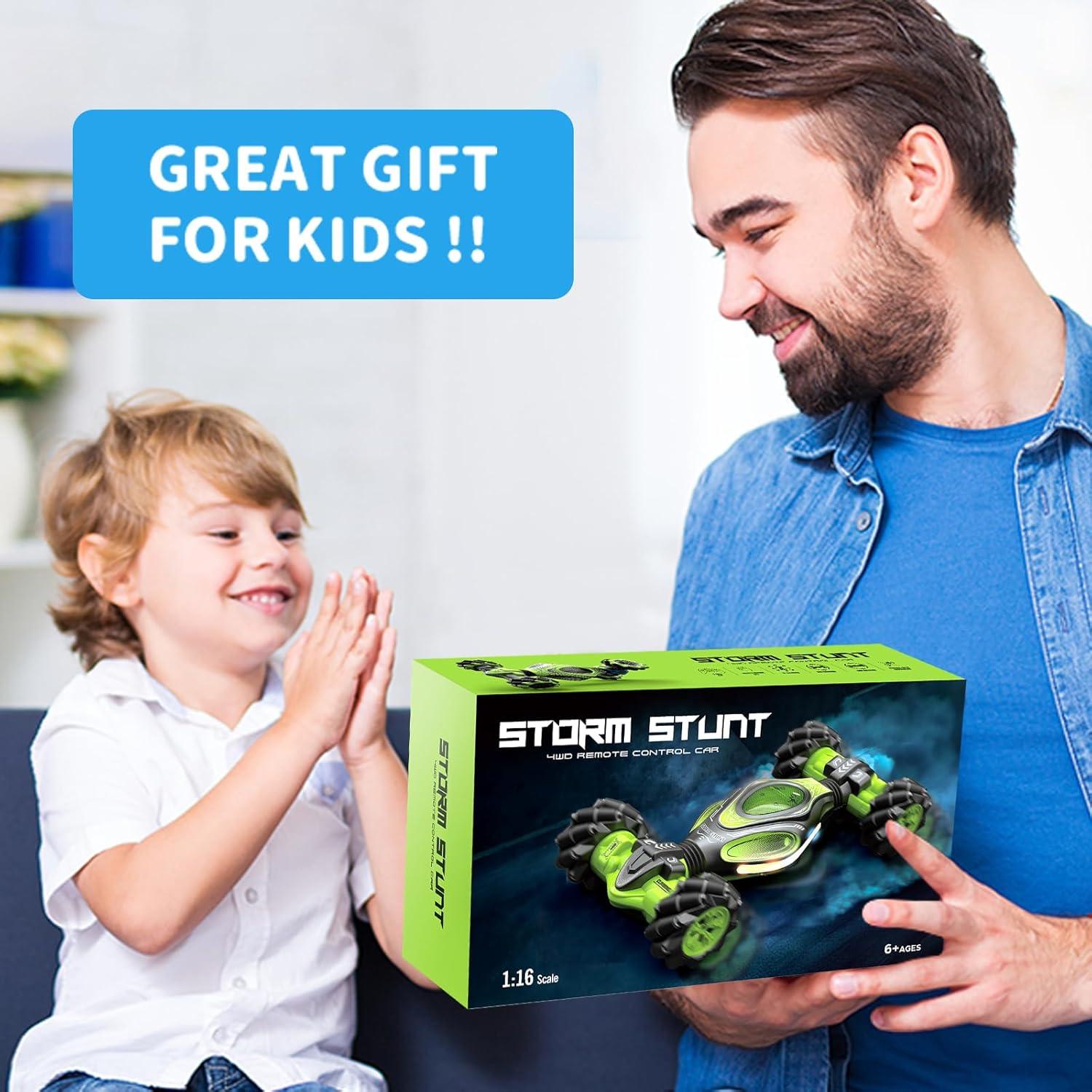 Coche Acrobático RC XUERENTECH 1:12 Control Gestos Verde