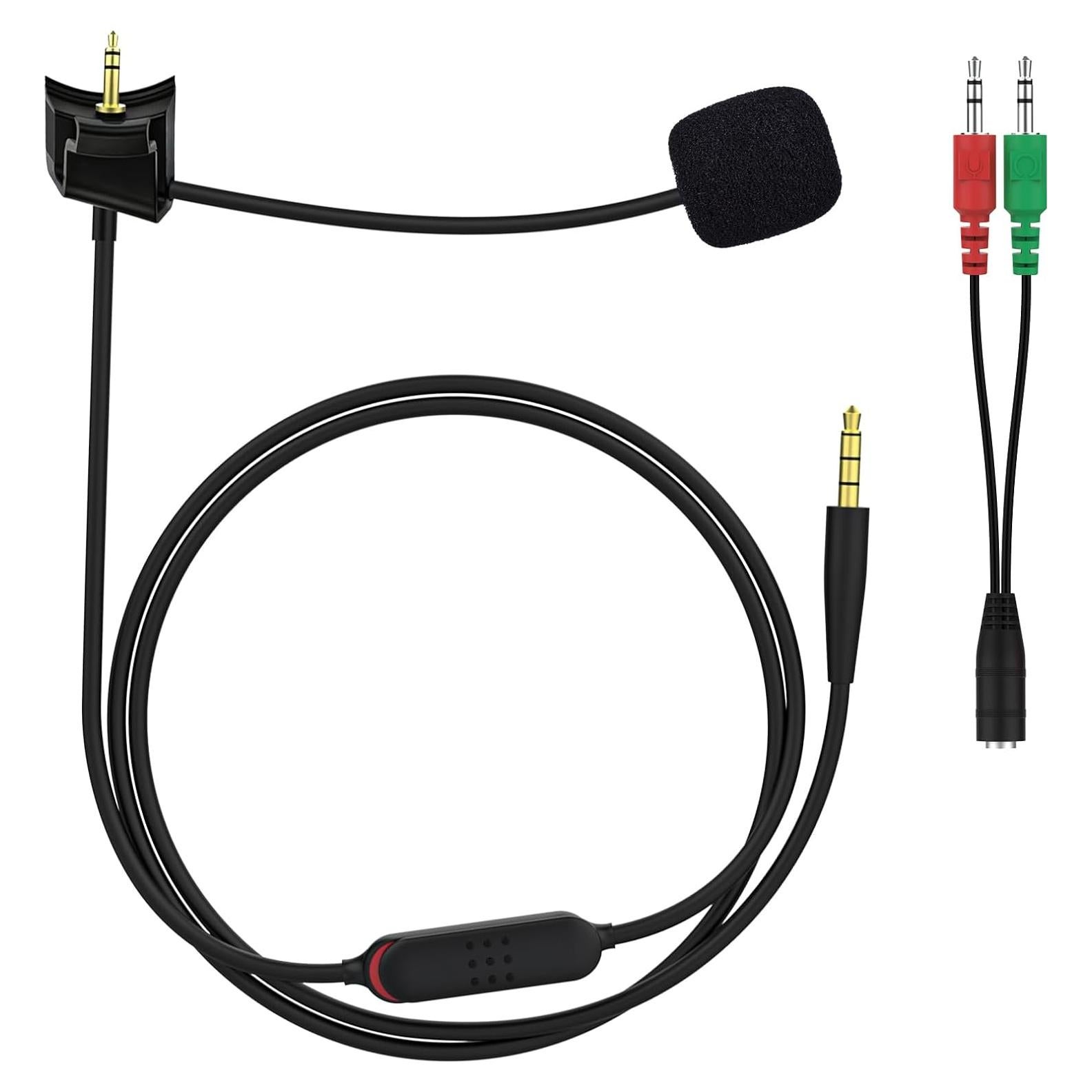 Micrófono Boom Zosvoses para Bose QC35 II - 1.2m, Silencio