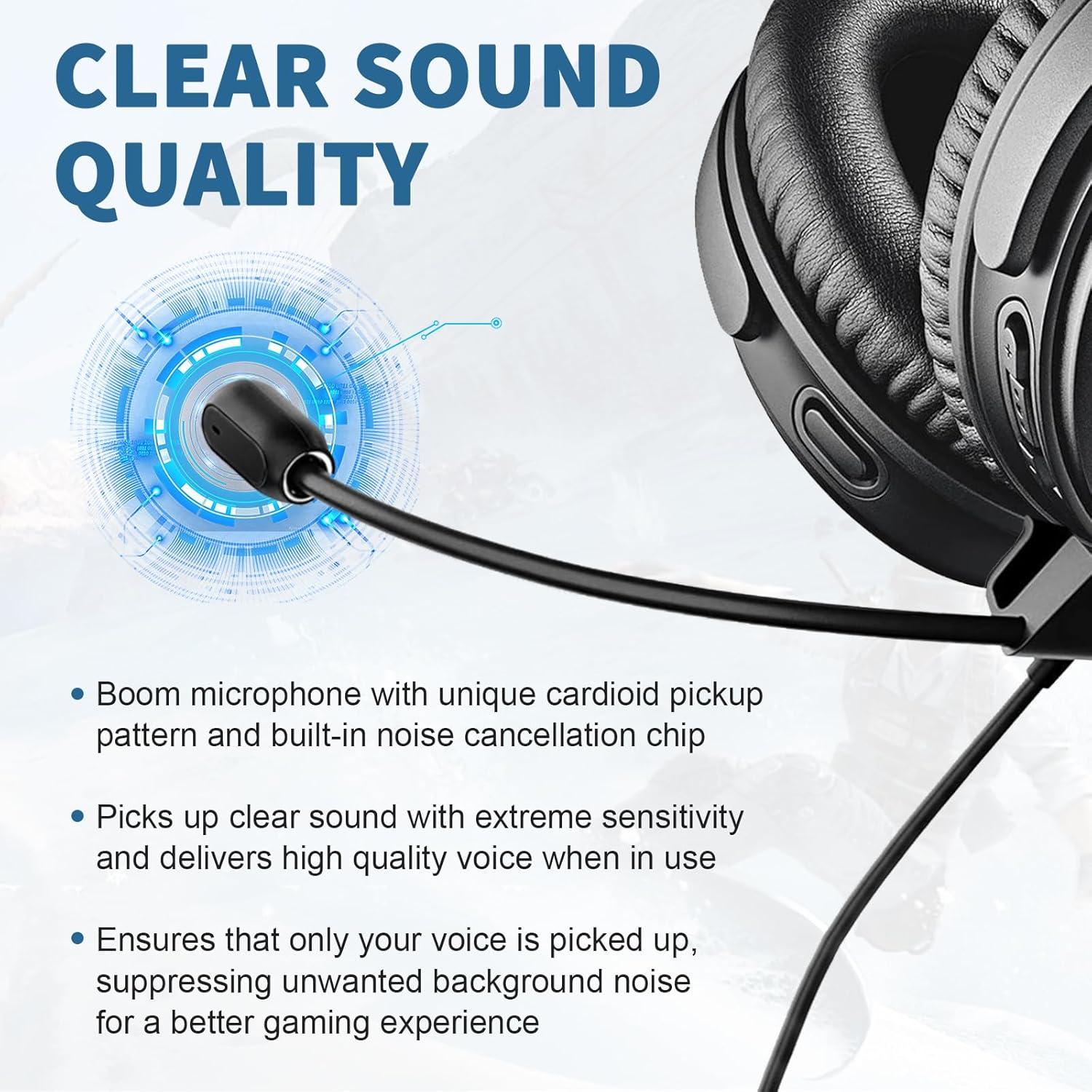 Micrófono Boom Zosvoses para Bose QC35 II - 1.2m, Silencio