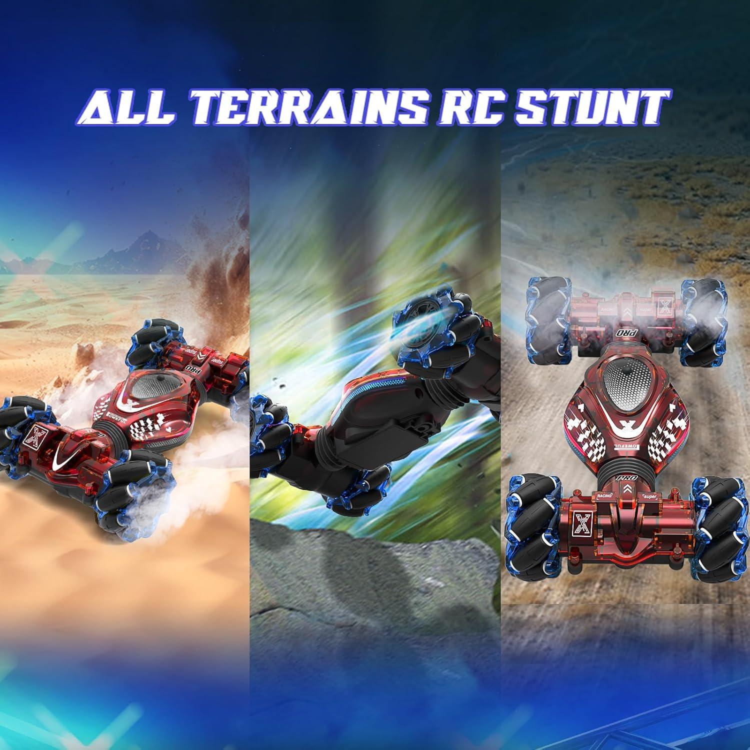 Coche RC Acrobacias XUERENTECH Rojo 4WD Todo Terreno