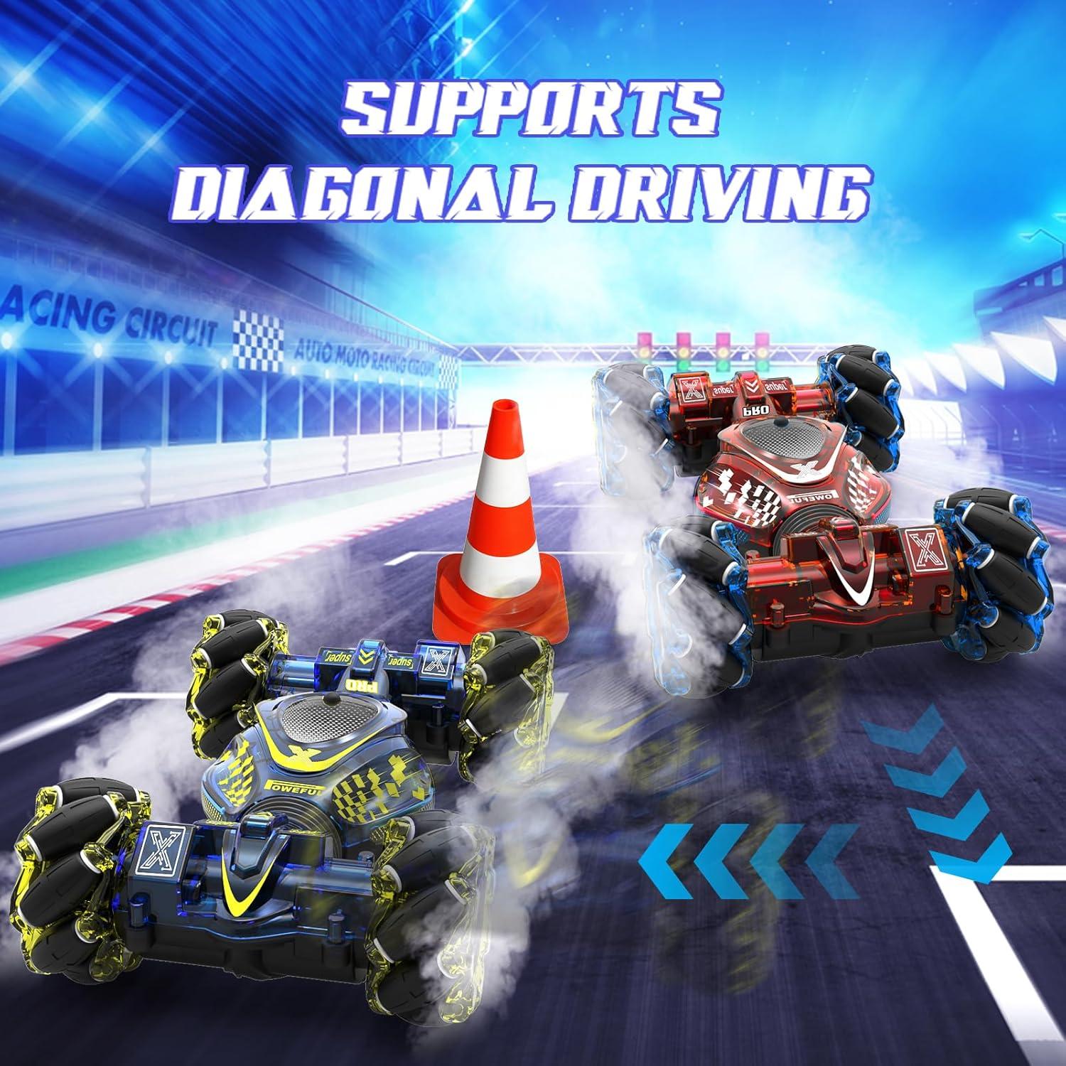 Coche RC Acrobacias XUERENTECH Rojo 4WD Todo Terreno