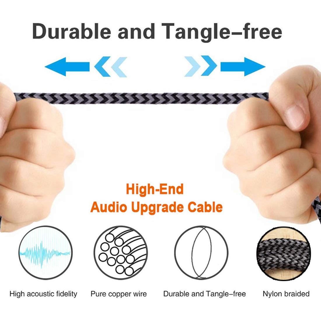 Cable de Reemplazo Sennheiser HD598 HD599 1.8m 3.5mm a 2.5mm