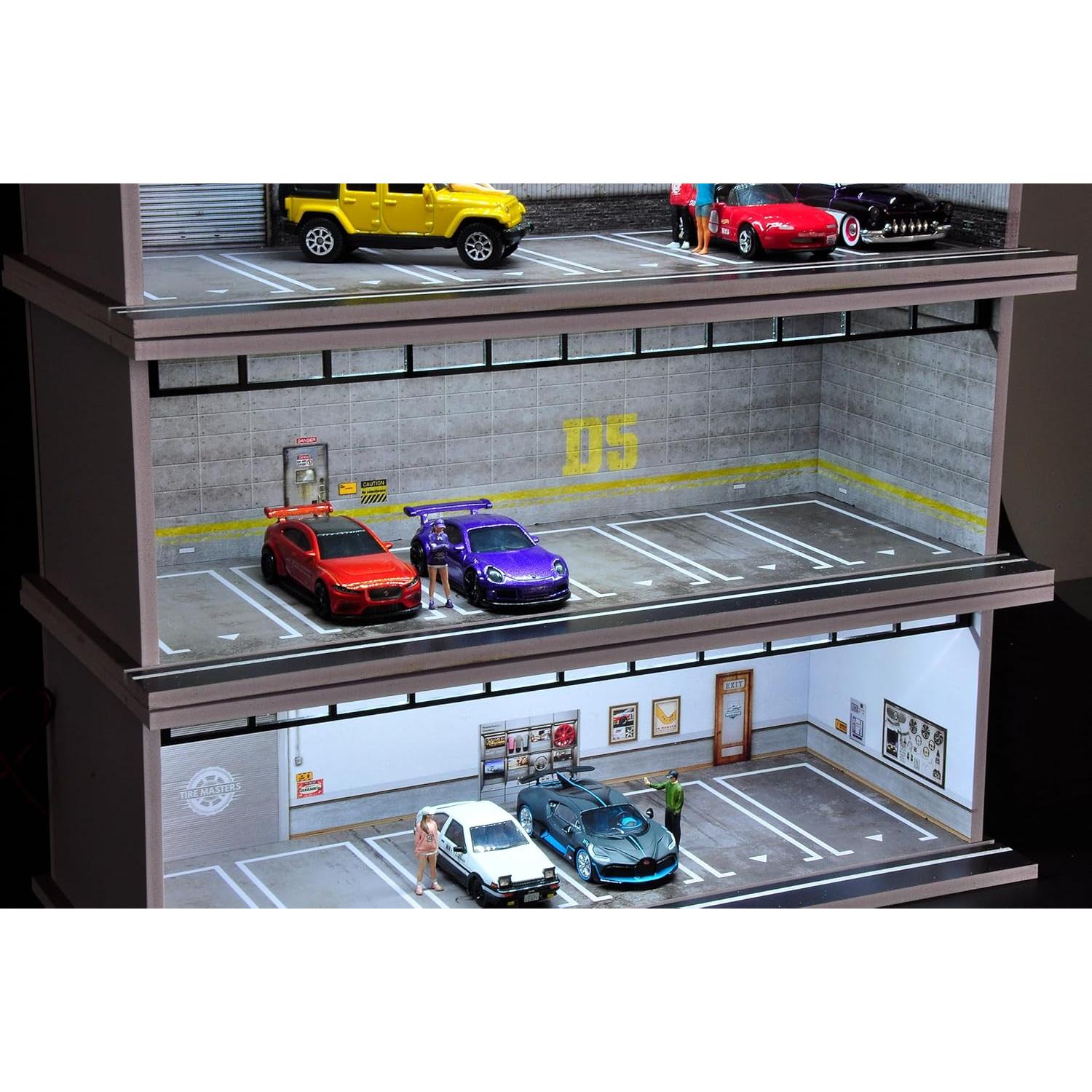 Estuche de Exhibición Bivitre 1:64 con Luz LED y Acrílico