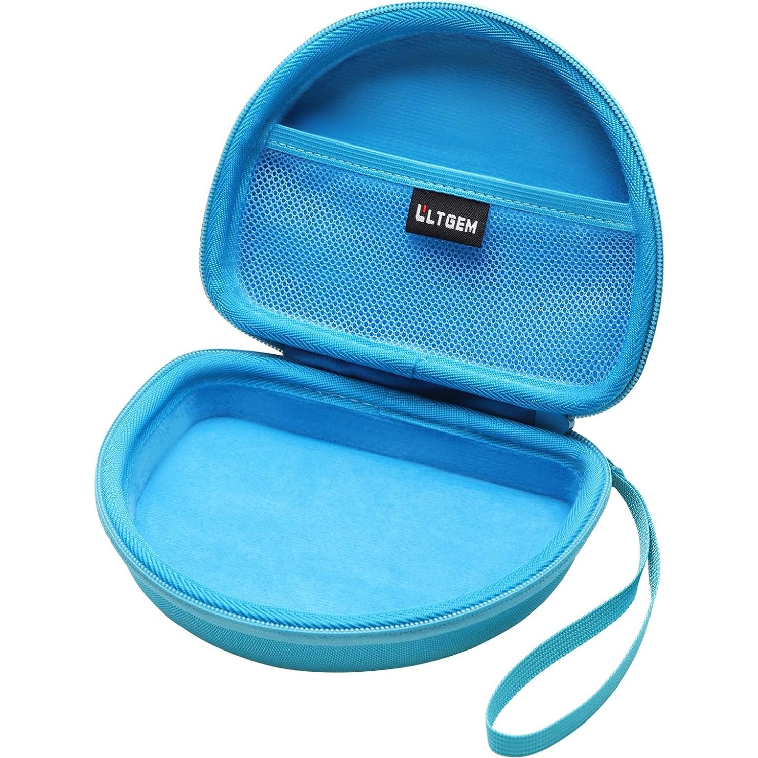 LTGEM Case Compatible with JBL JR 460NC / Junior 470NC / Junior 320BT / JR 310 / Junior 320 / JR 300BT Wireless Over-Ear Noise Cancelling Kids Headphones, Blue(Case Only)