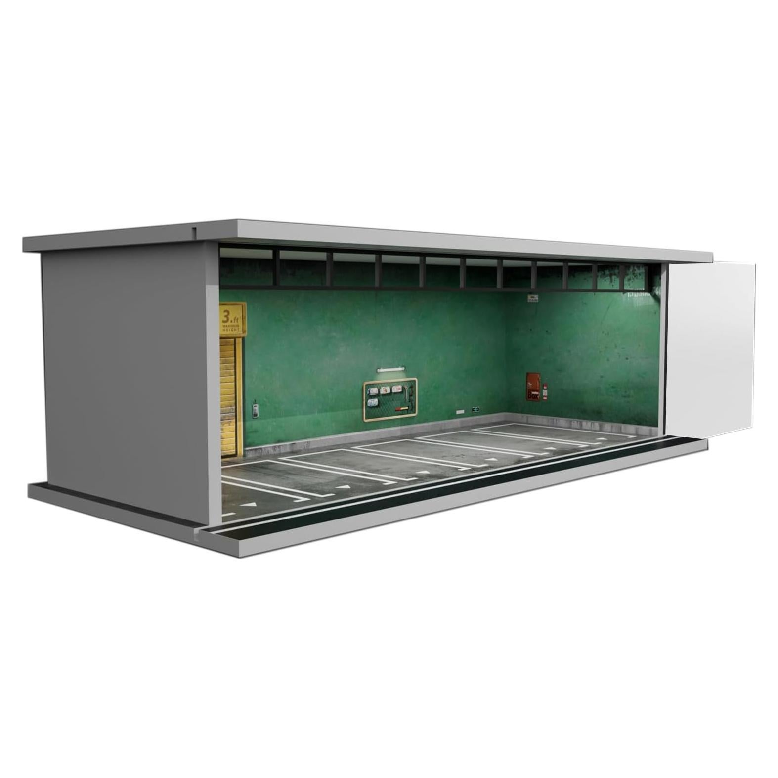 Estuche de Exhibición Bivitre 1:64 con Luz LED y Acrílico