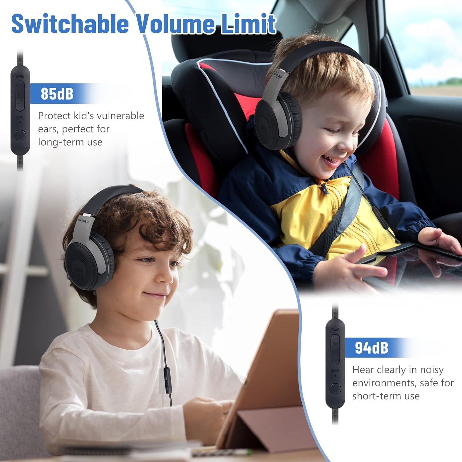 Auriculares Rockpapa Share 1 para Niños con Cable 85dB