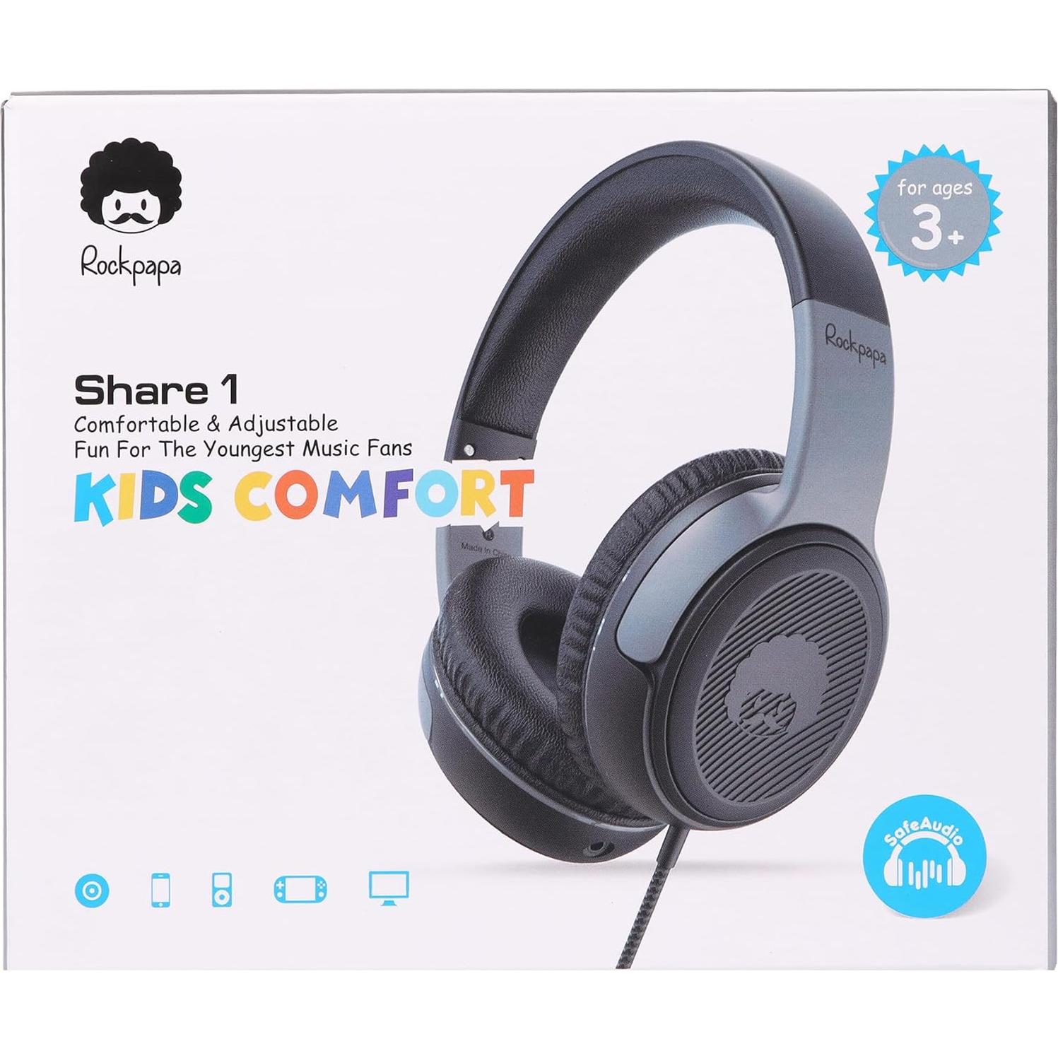 Auriculares Rockpapa Share 1 para Niños con Cable 85dB