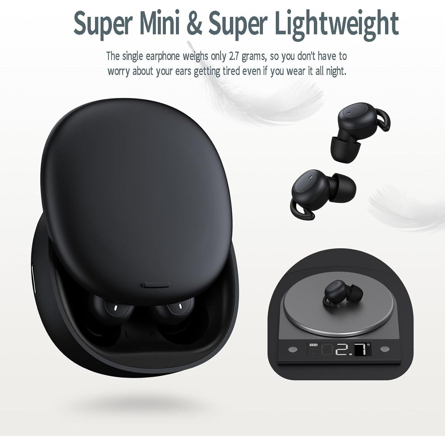 Auriculares Inalámbricos para Dormir Damipow L29, Bluetooth 5.3