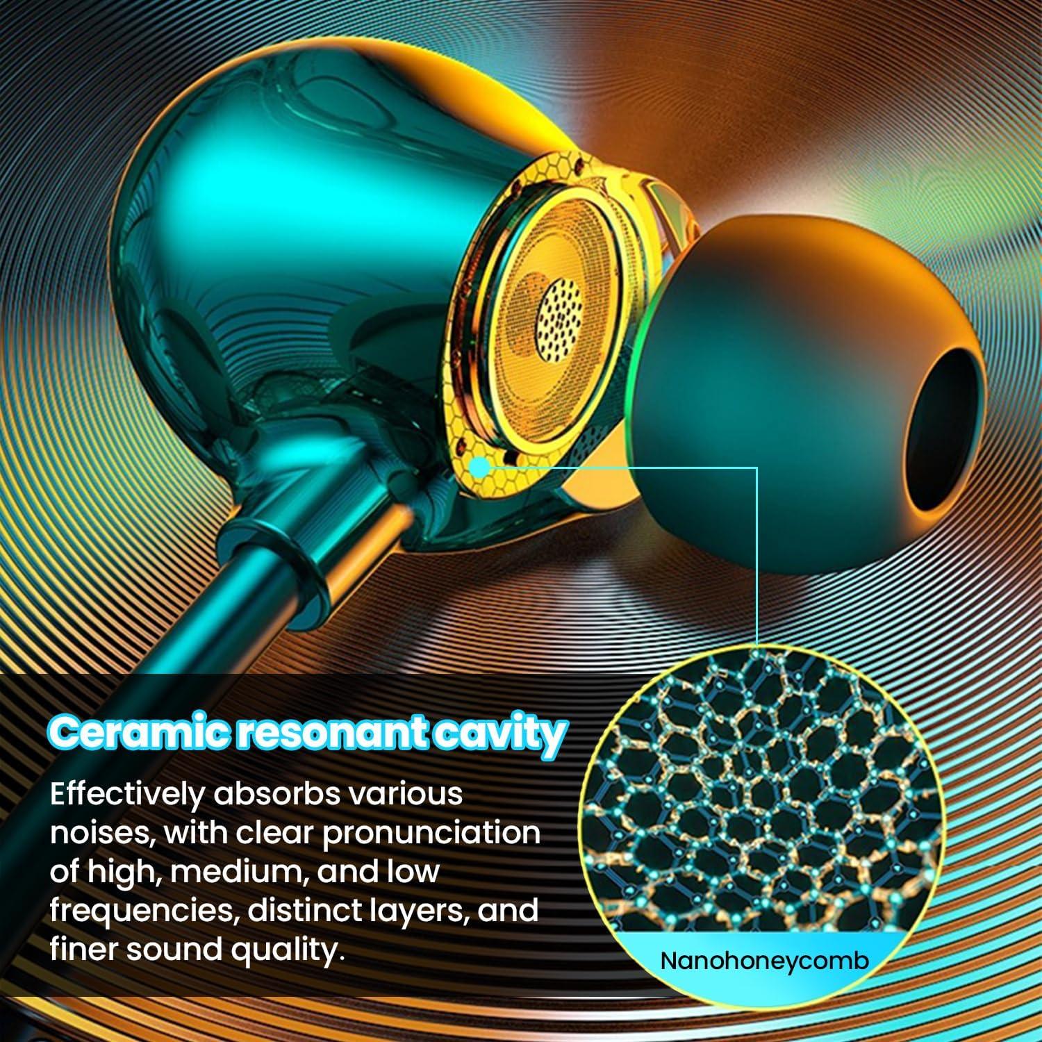 TC01 Ceramic Sleep Earbuds Wired Earphones, Noise Blocking Sleep Headphones, Small Earplugs for Side Sleepers, Snoring, Yoga, Travel, 3-Frequency Ultra Large Diaphragm for Superior Sound Quality